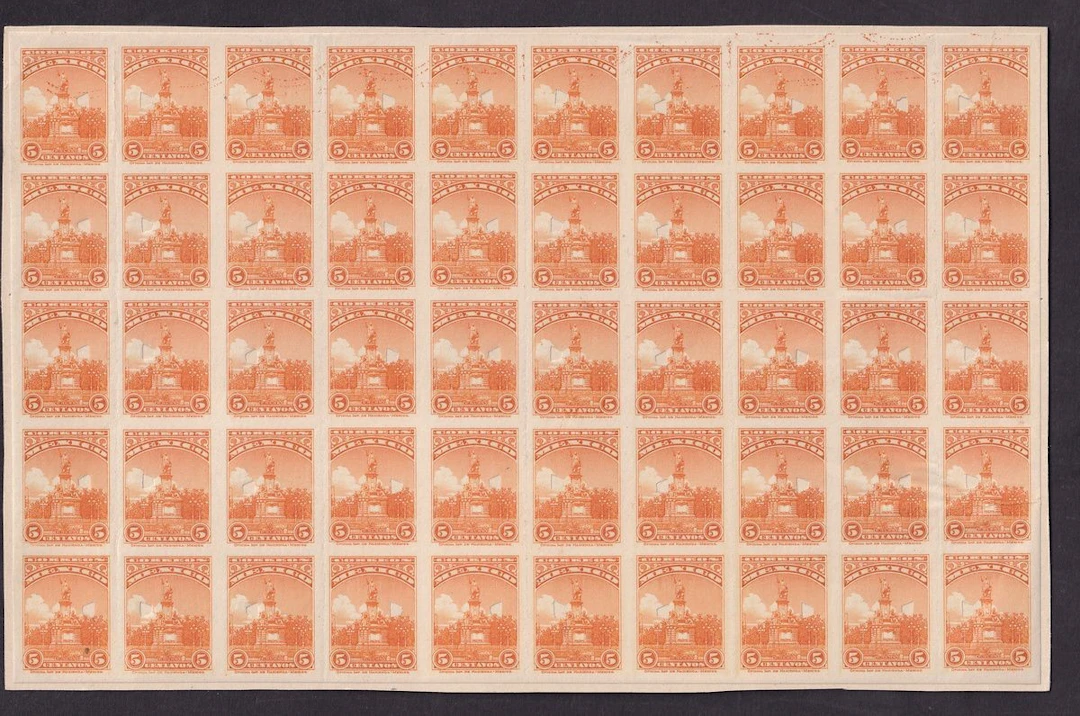 Mexico 20th Century Issues 1923, 3c. Brown, 4c. Green and 5c. Orange