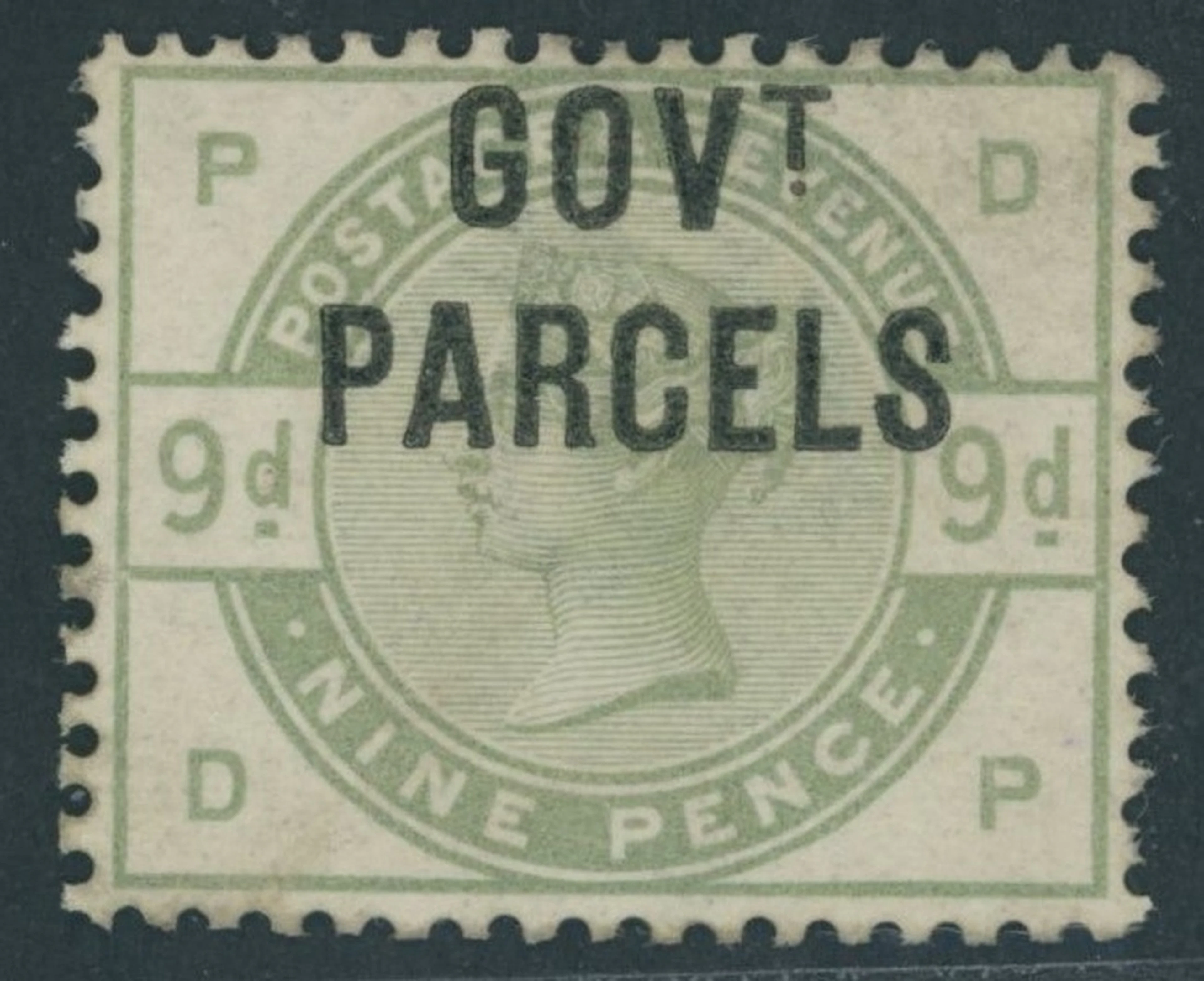 Great Britain Officials Government Parcels 1883-86 9d. dull green
