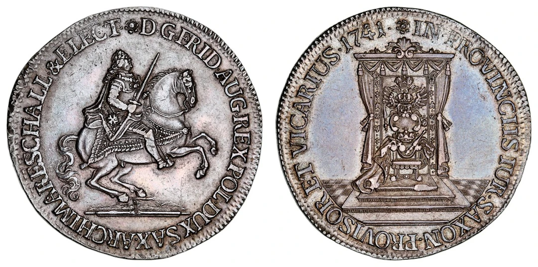 German States, Saxony, Friedrich August II (1733-1763), Half-Thaler