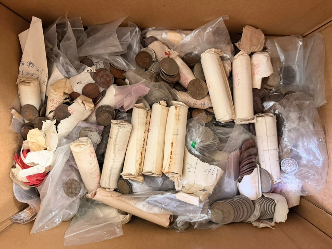 World Coins, a large box, including a large box, including China
