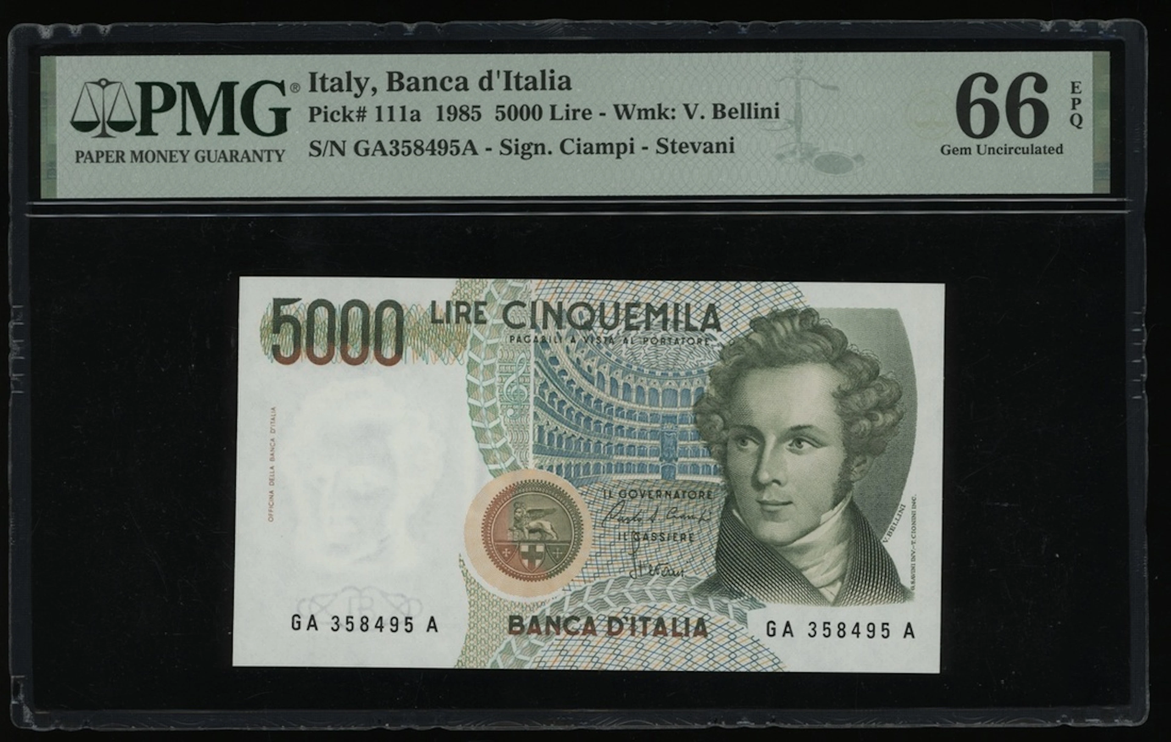 Banca d'Italia, Italy, 500 lire, 1985, serial number GA358495A, (Pick 111a)
