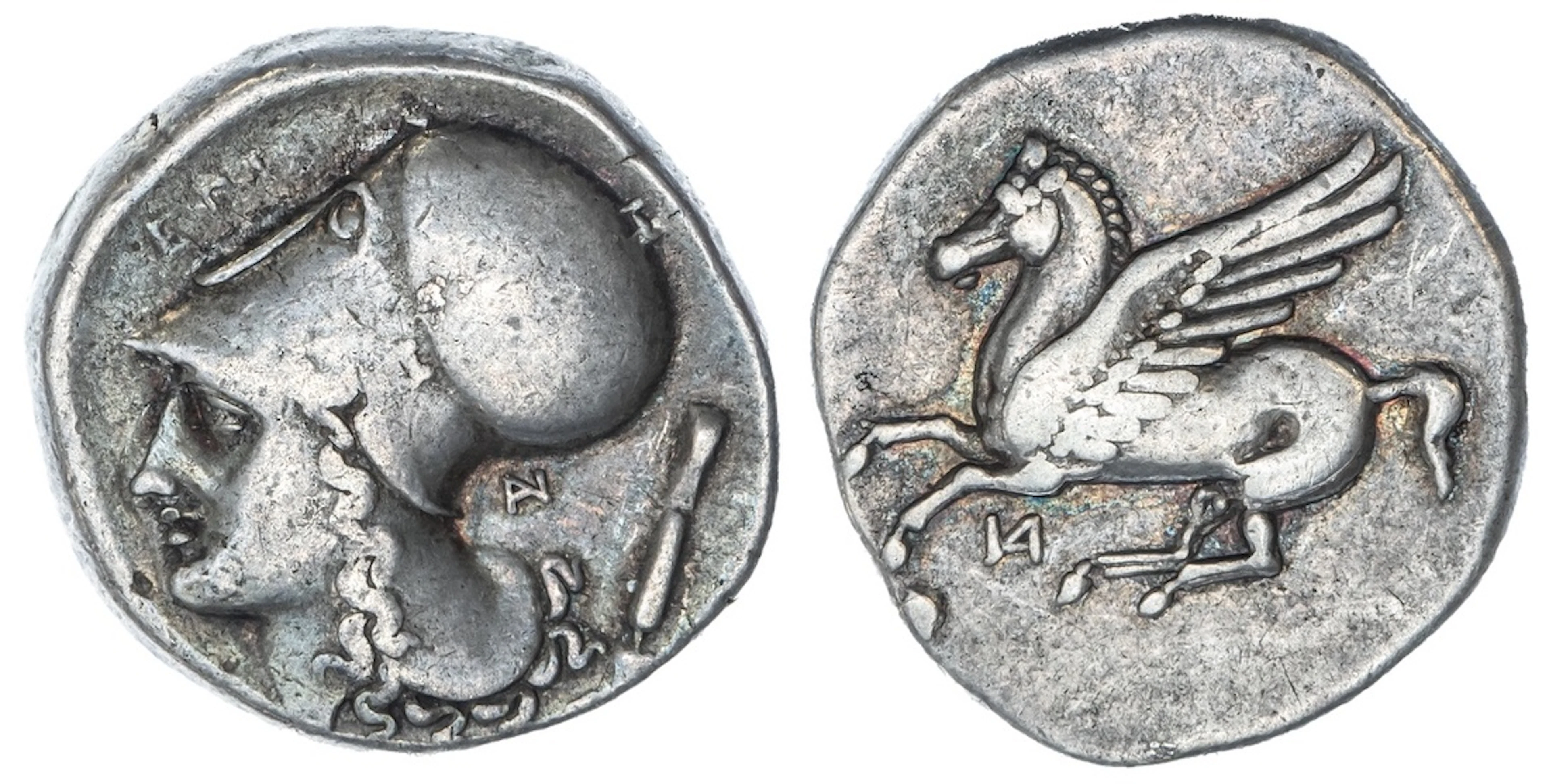 Akarnania, Anaktorion, AR Stater, struck c. 320-280 BC, Pegasos flying