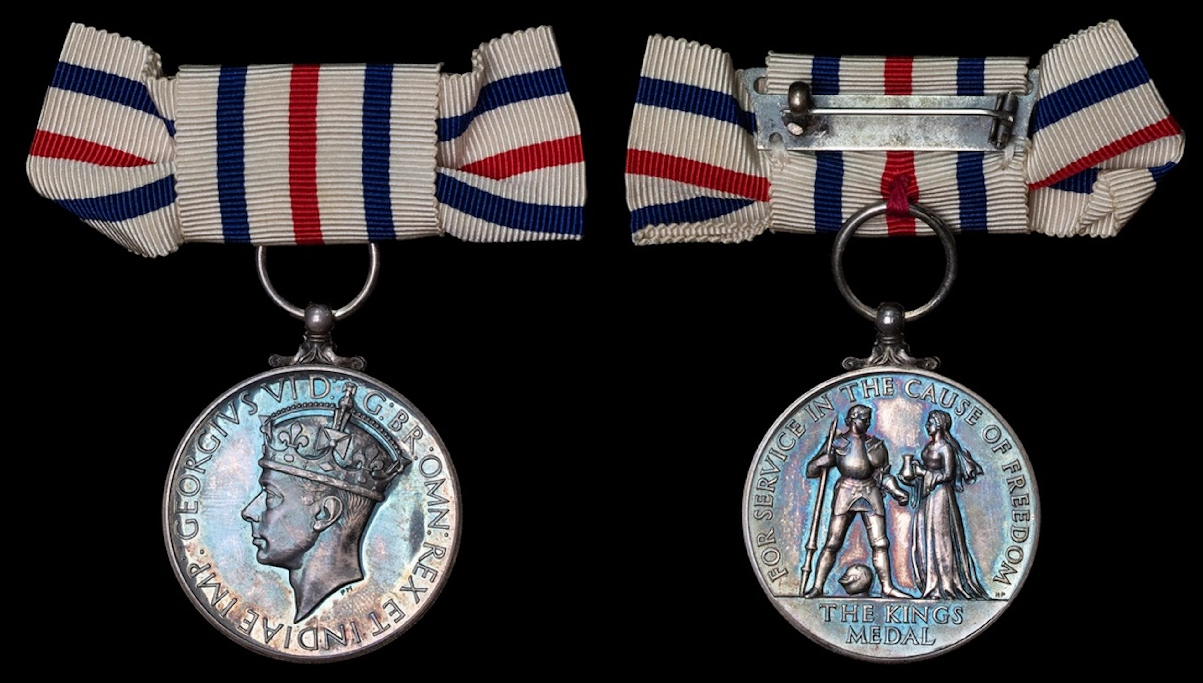 Sold by Order of a Direct Descendant The King's Medal for Service