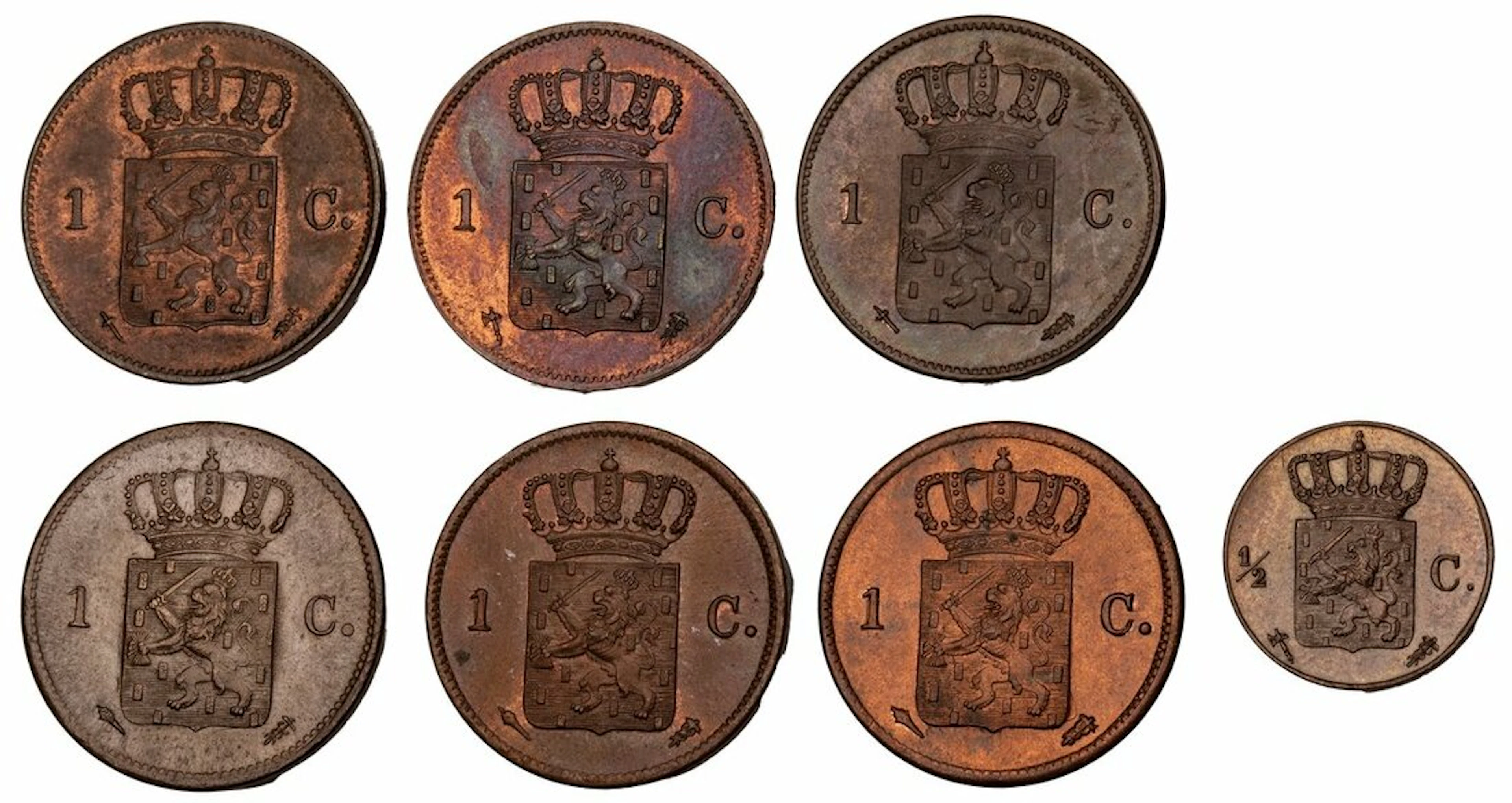 Netherlands Copper Coinage (7) | Willem I (1815-1840), 1 Cent, 1822