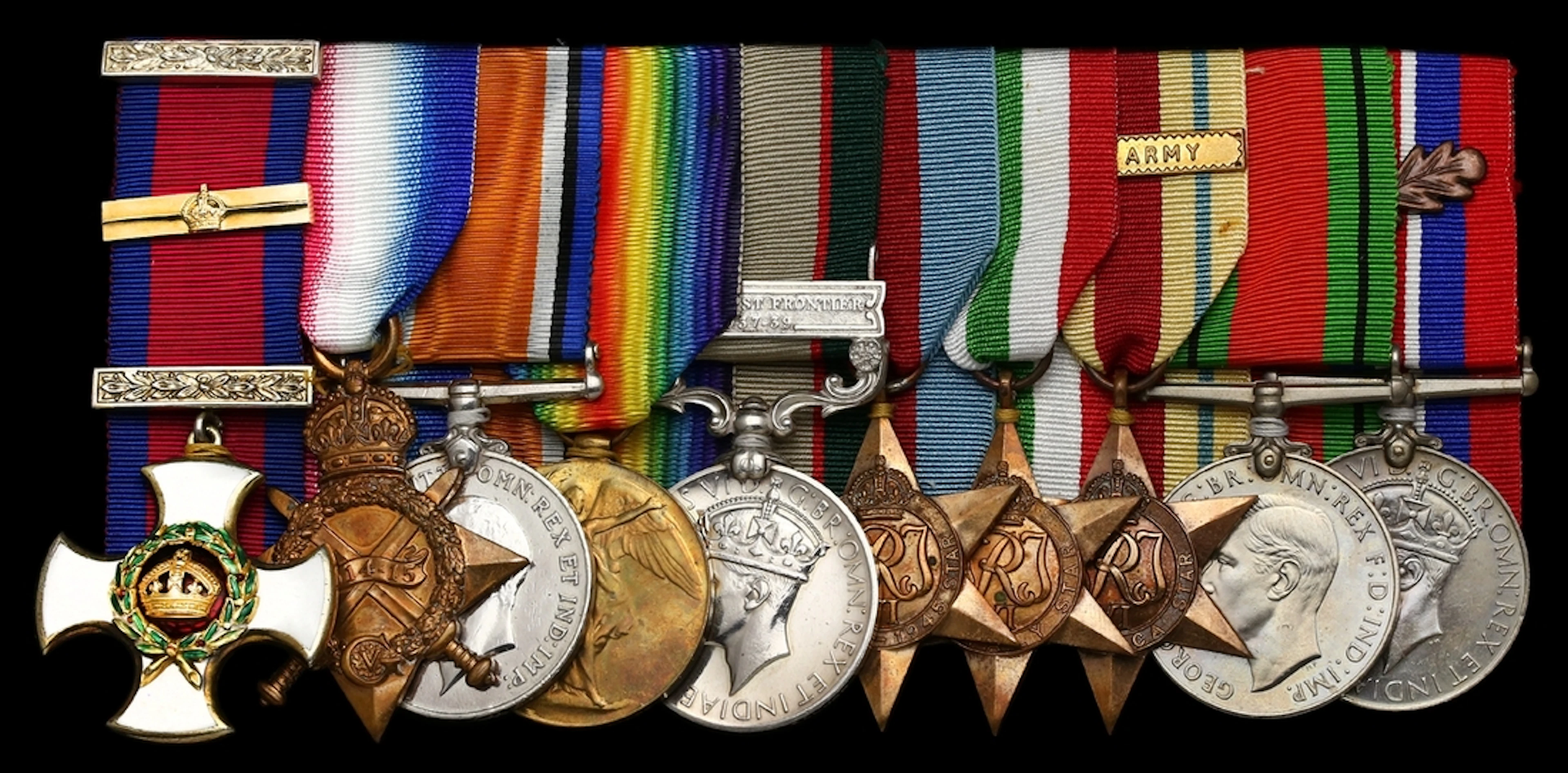 The rare Great War and Second World War D.S.O. and Bar group of ten