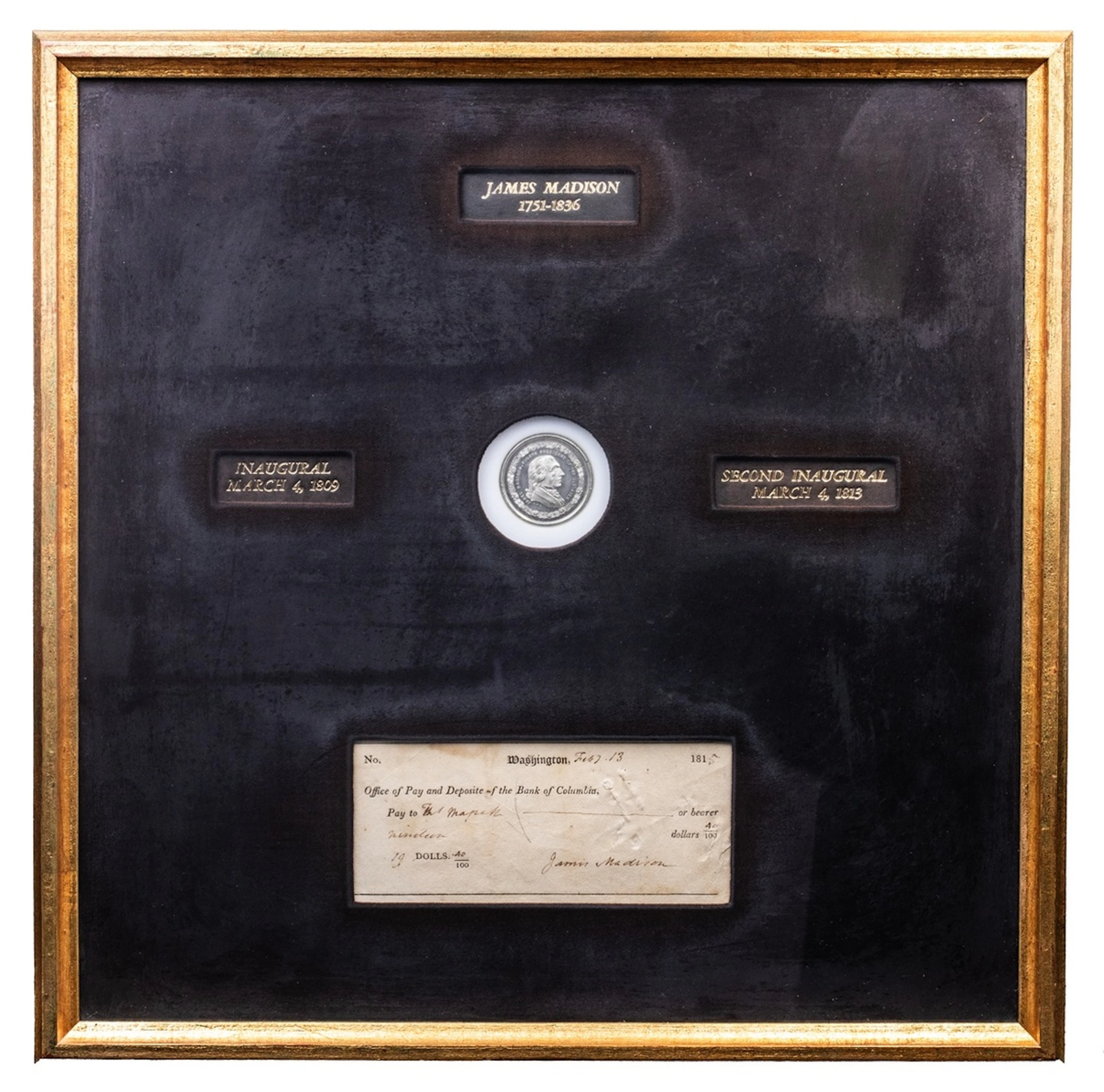 Commanders-in-Chief, JAMES MADISON, 4th President of the United States