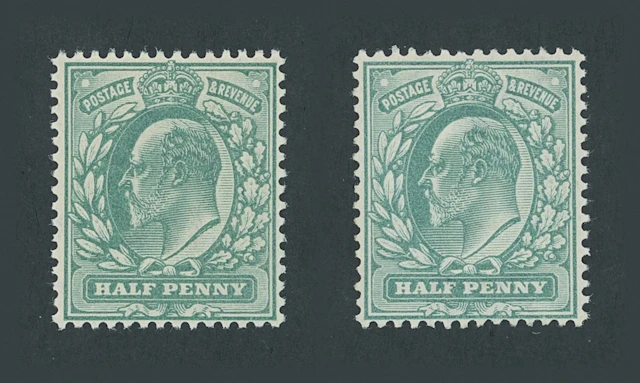 Great Britain King Edward VII 1902-10 De La Rue ½d. dull blue-green