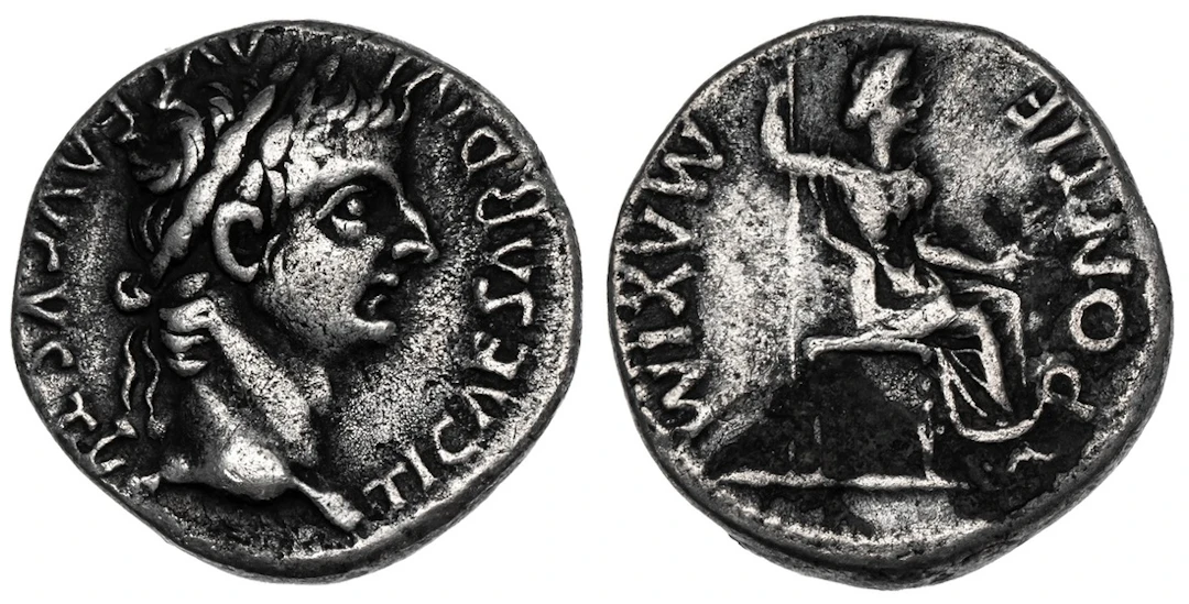 Roman Empire, Tiberius (AD 14-37), AR 'Tribute Penny' Denarius, struck