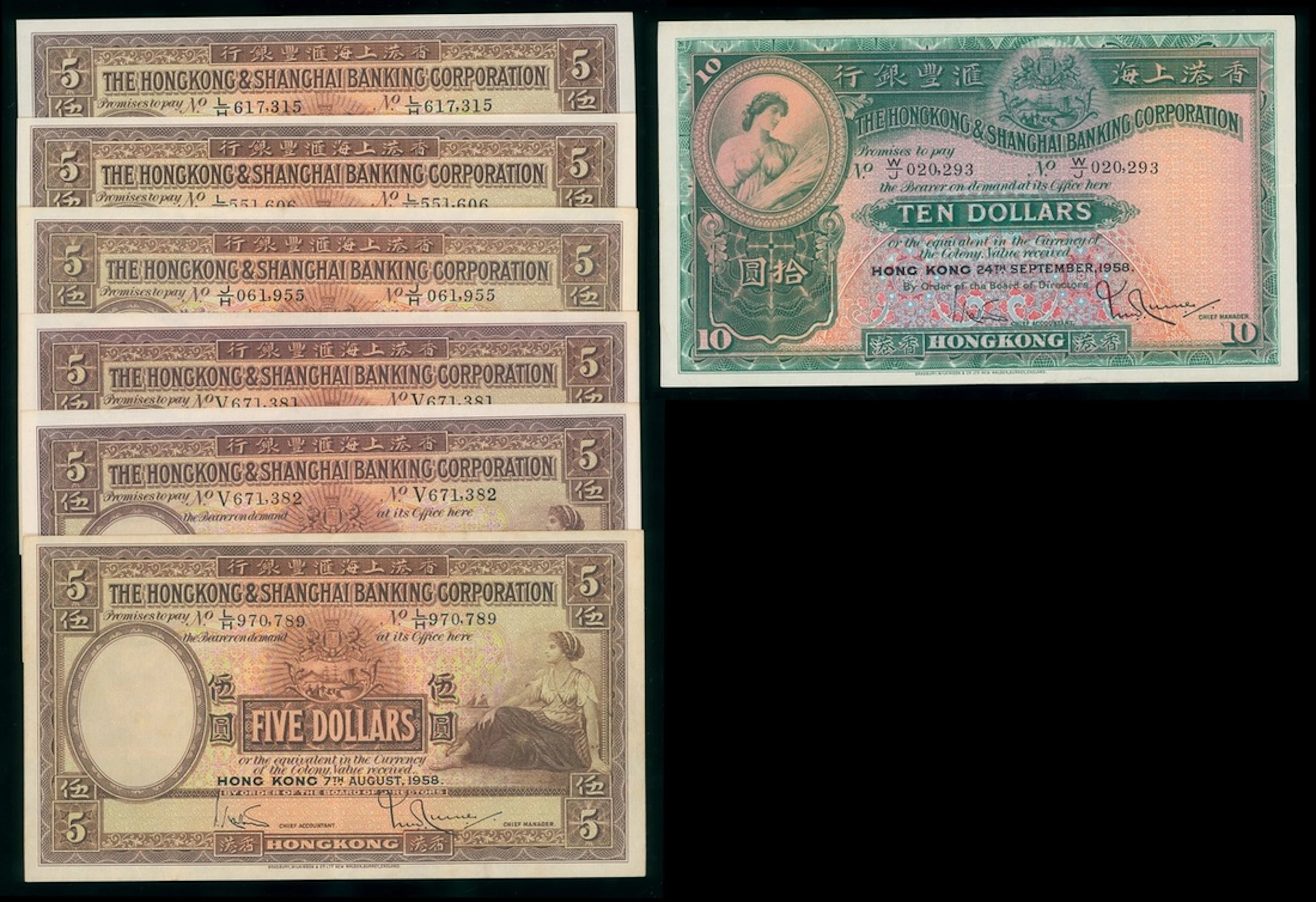 HongKong & Shanghai Banking Corporation, a group of 7x, including
