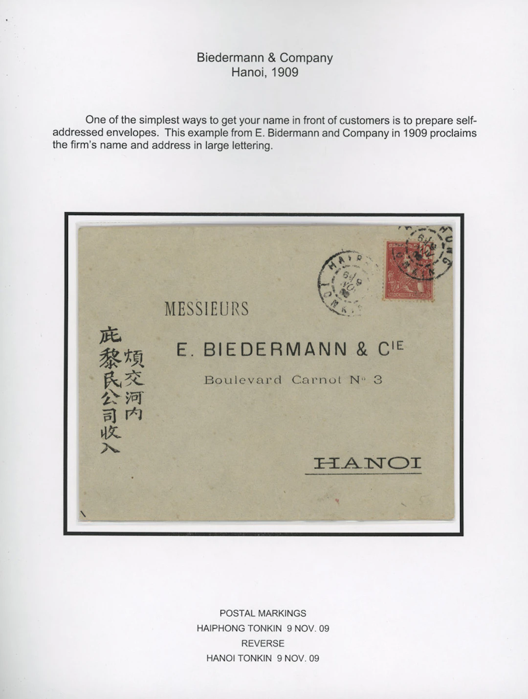 Indo-China French Indo-Chinese Post Office Thematic collections