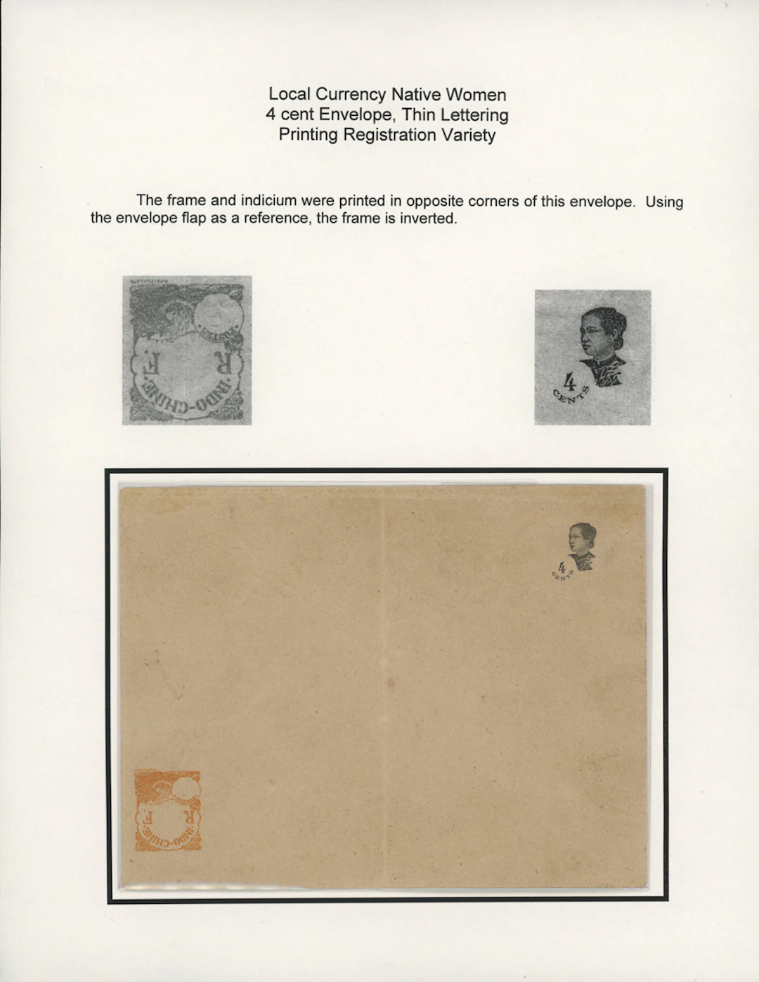 Indo-China French Indo-Chinese Post Office 1922 Native Women issue - stationery
