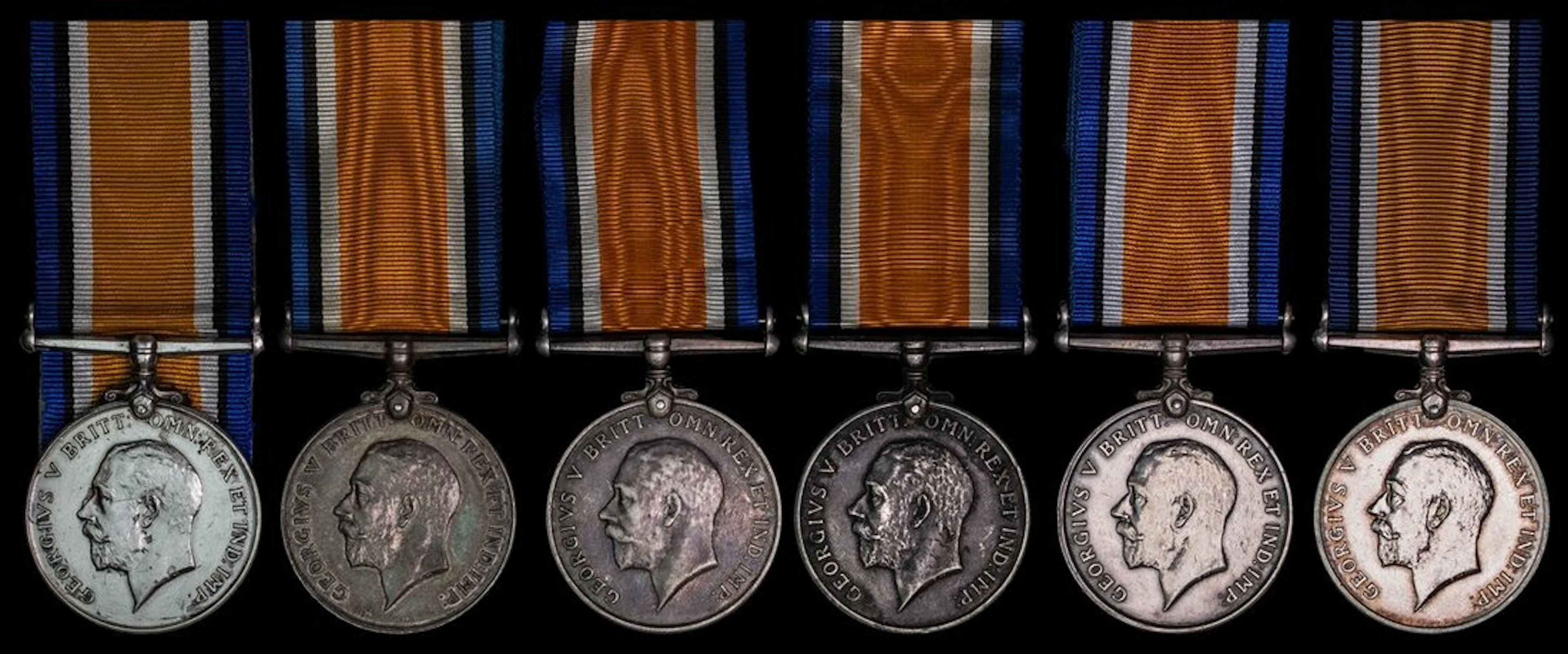 British War Medal 1914-20 (6) (4195 Pte. J. Henderson. 19-Bn. A.I.F.