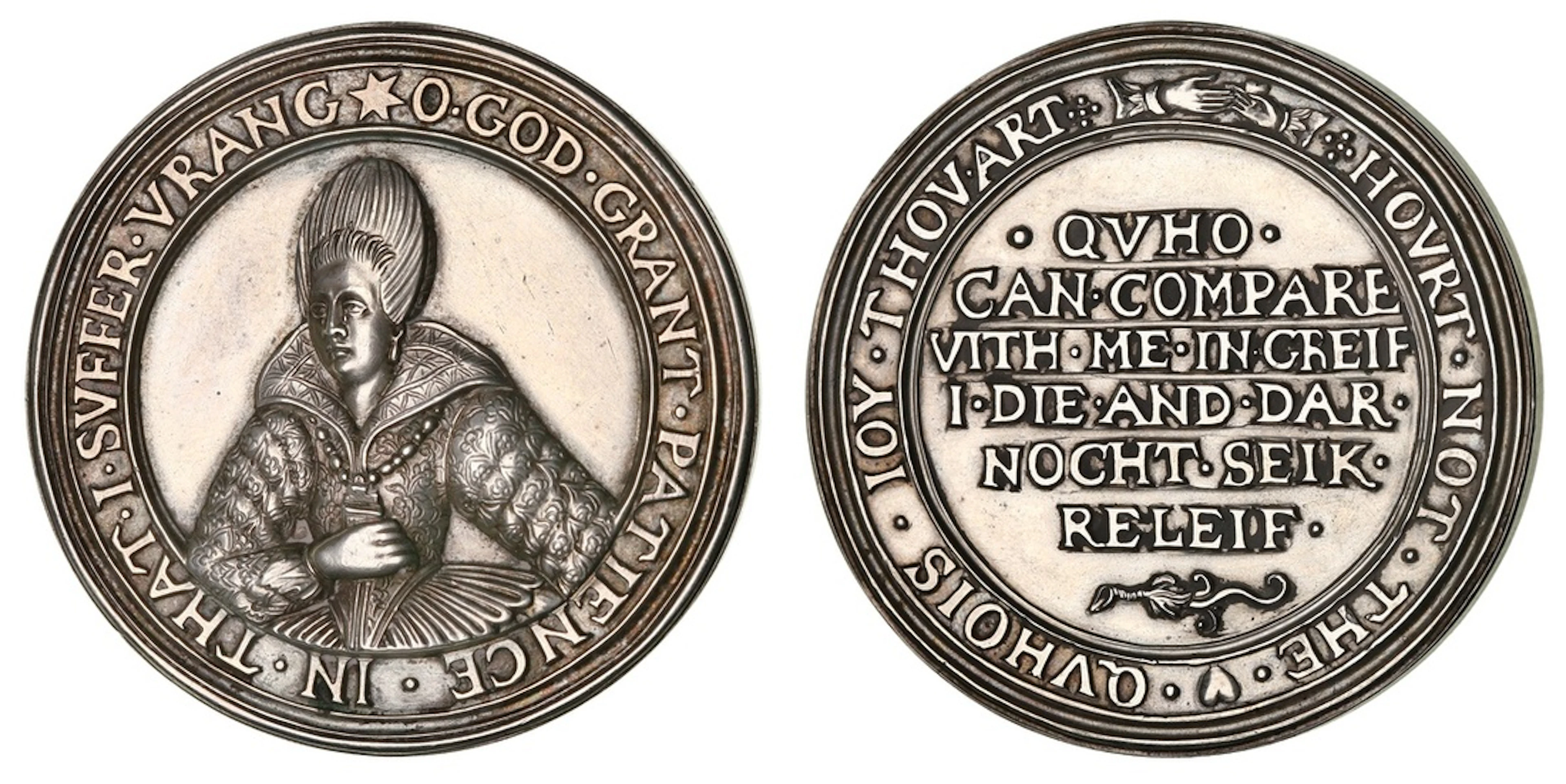 The death of Lady Arabella Stuart, AR Medal, 1615, unknown, O . GOD