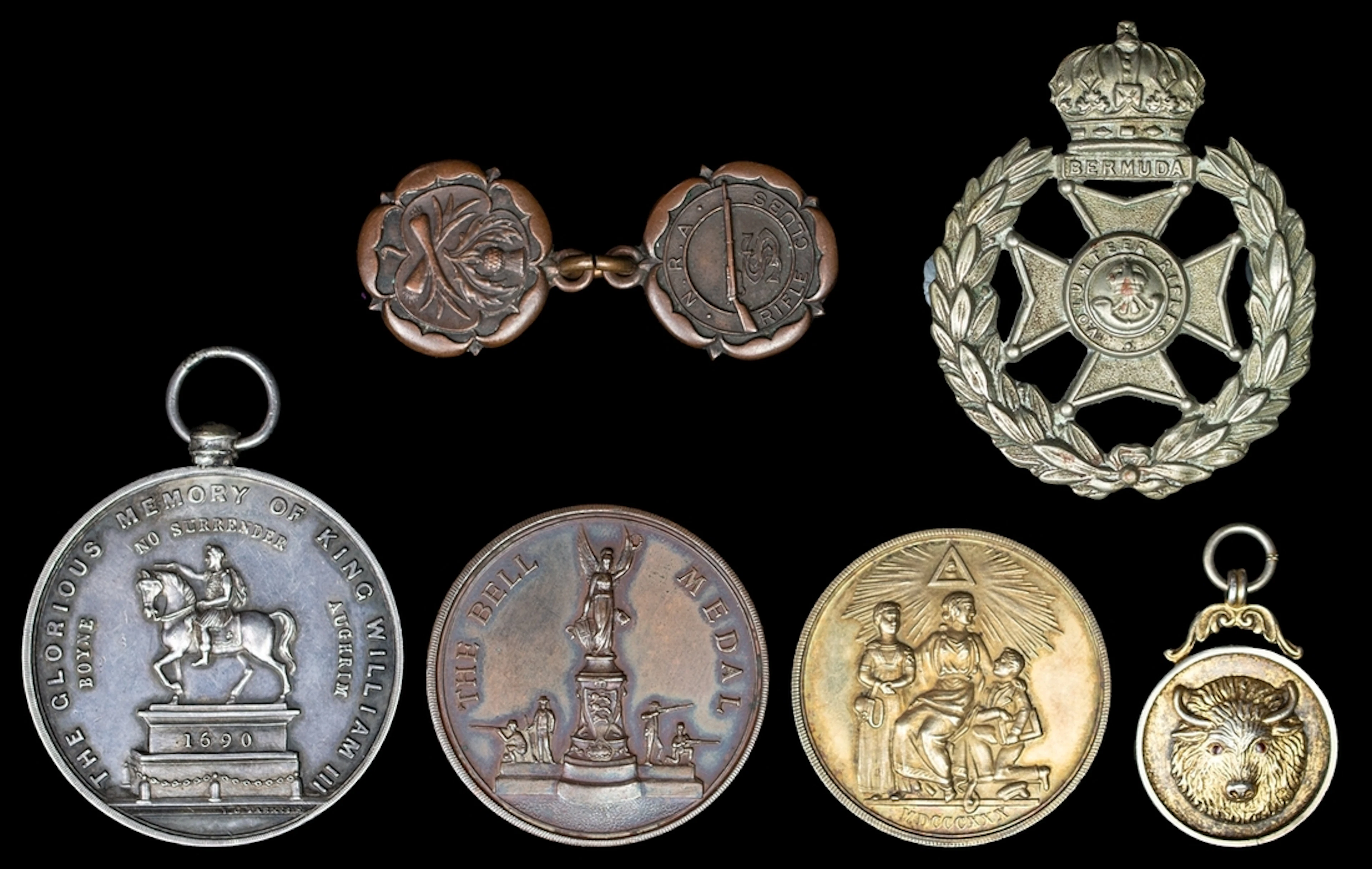Masonic Medal 1830, reverse with description 'Honorable Testimonial