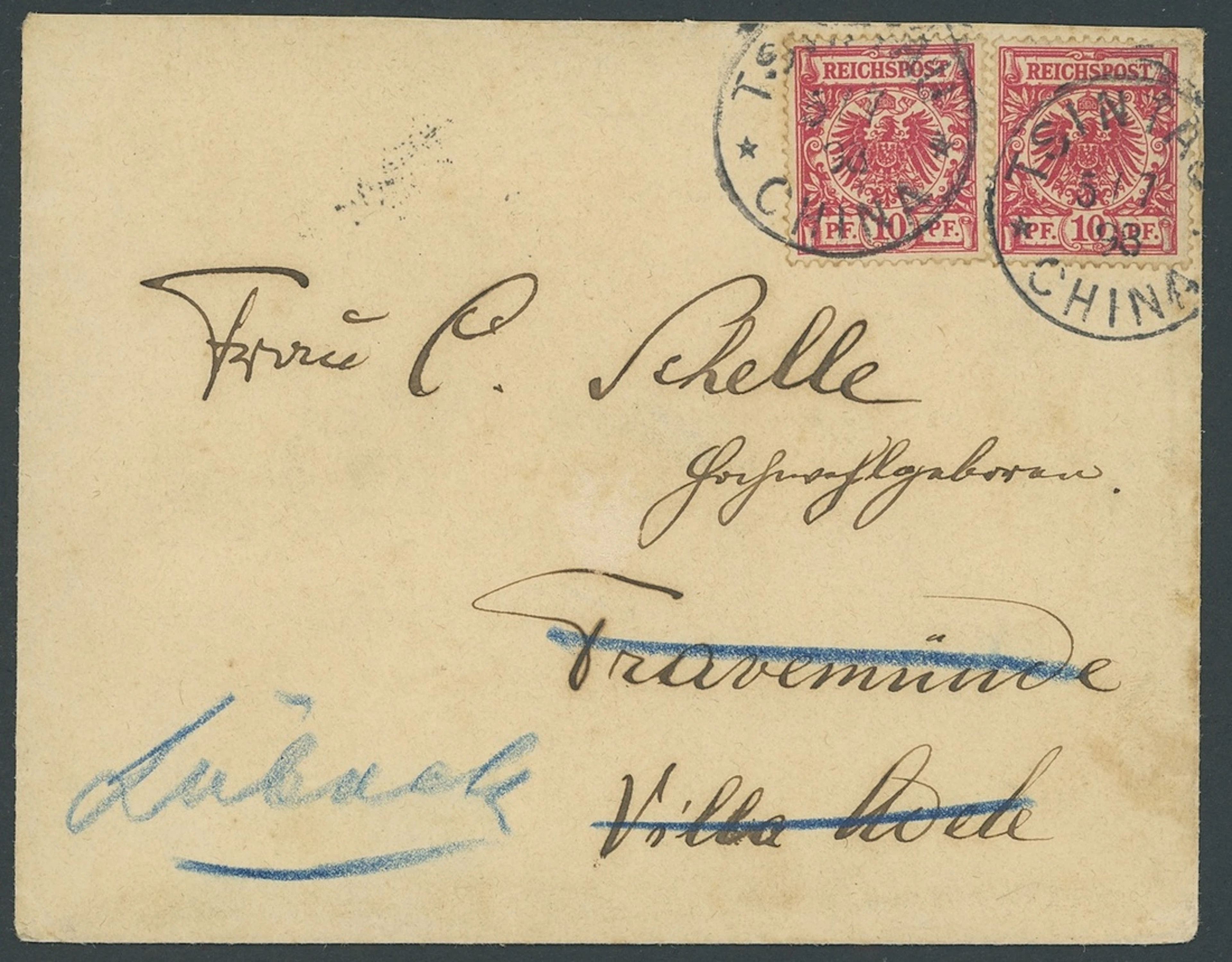 Foreign Post Offices German Post Office Kiaochow Forerunners Tsintau
