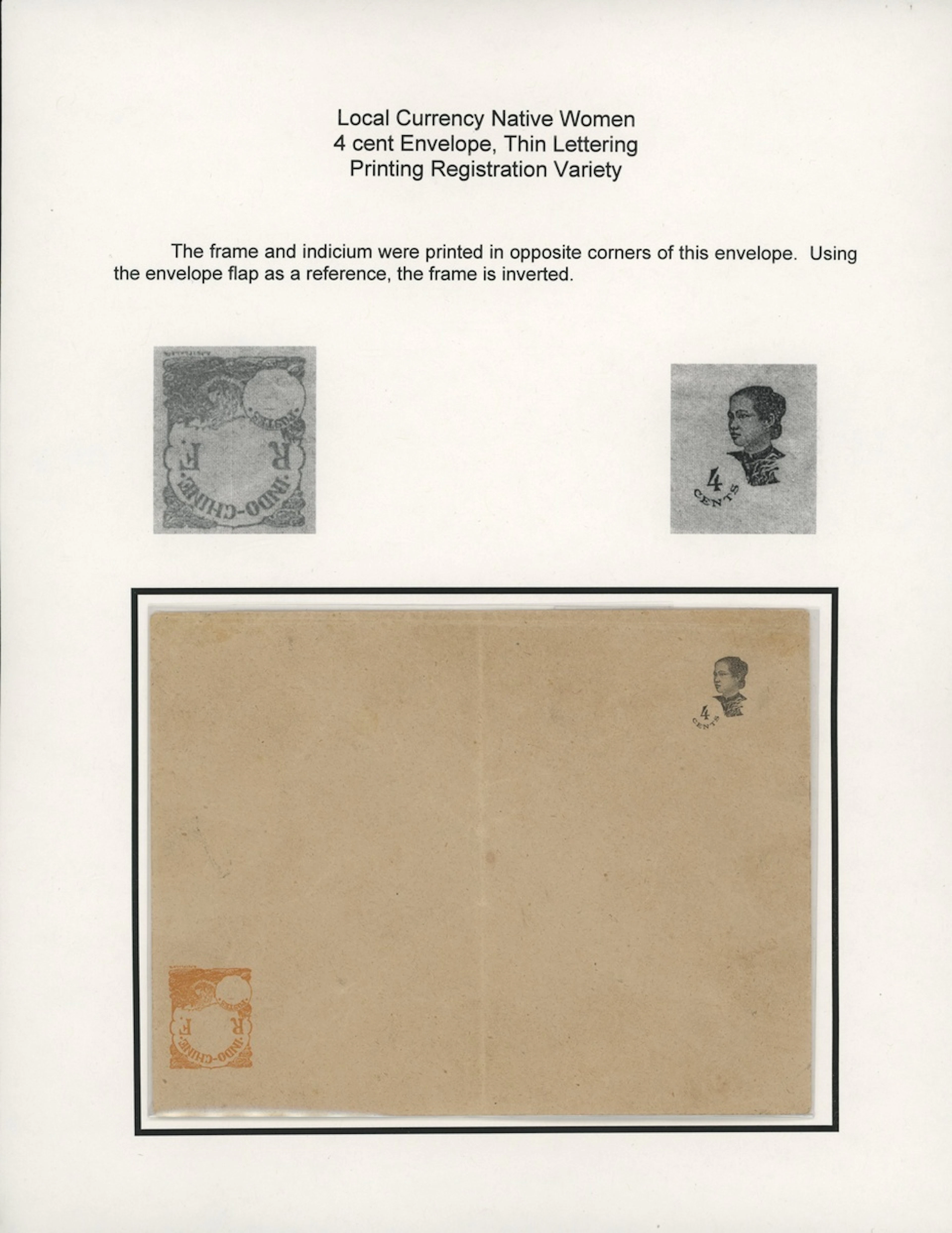 Indo-China French Indo-Chinese Post Office 1922 Native Women issue - stationery
