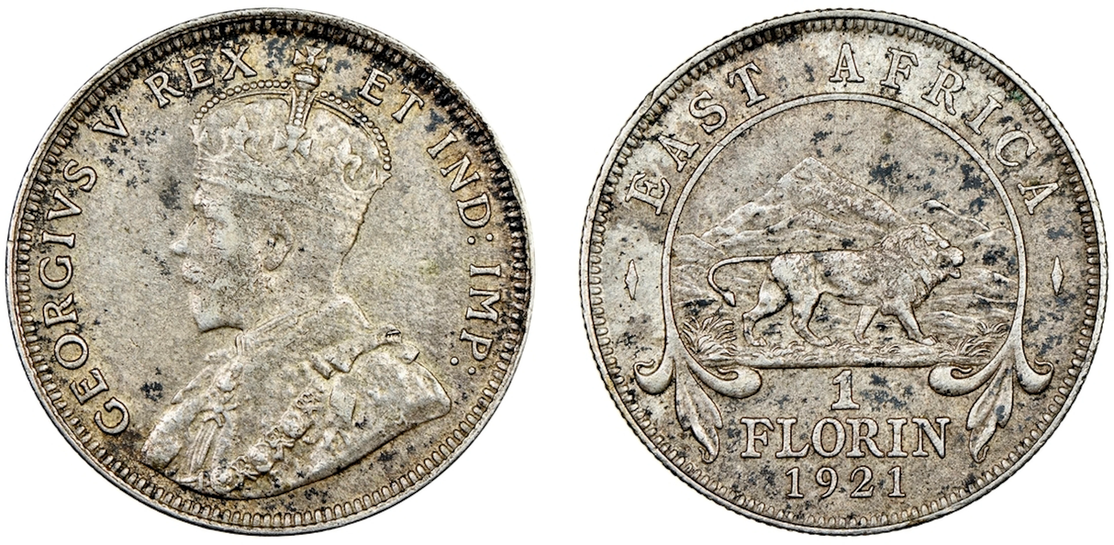 NGC AU53 | Imperial Protectorate of Kenya, British East Africa, George
