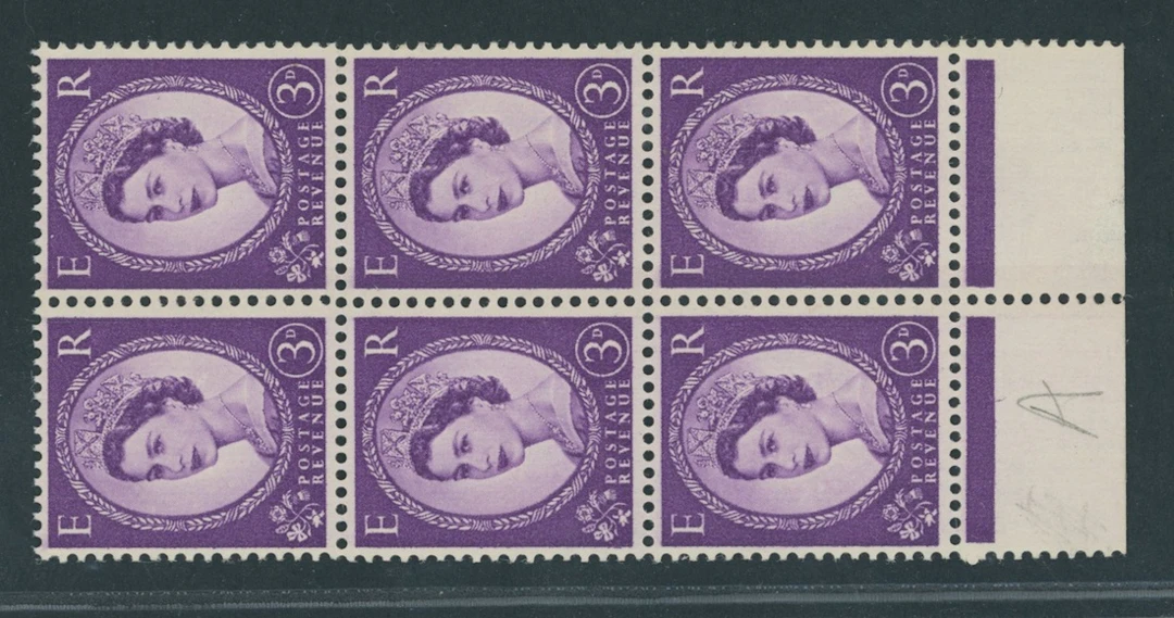 Great Britain Queen Elizabeth II 1959 3d. deep violet 'Dollis Hill