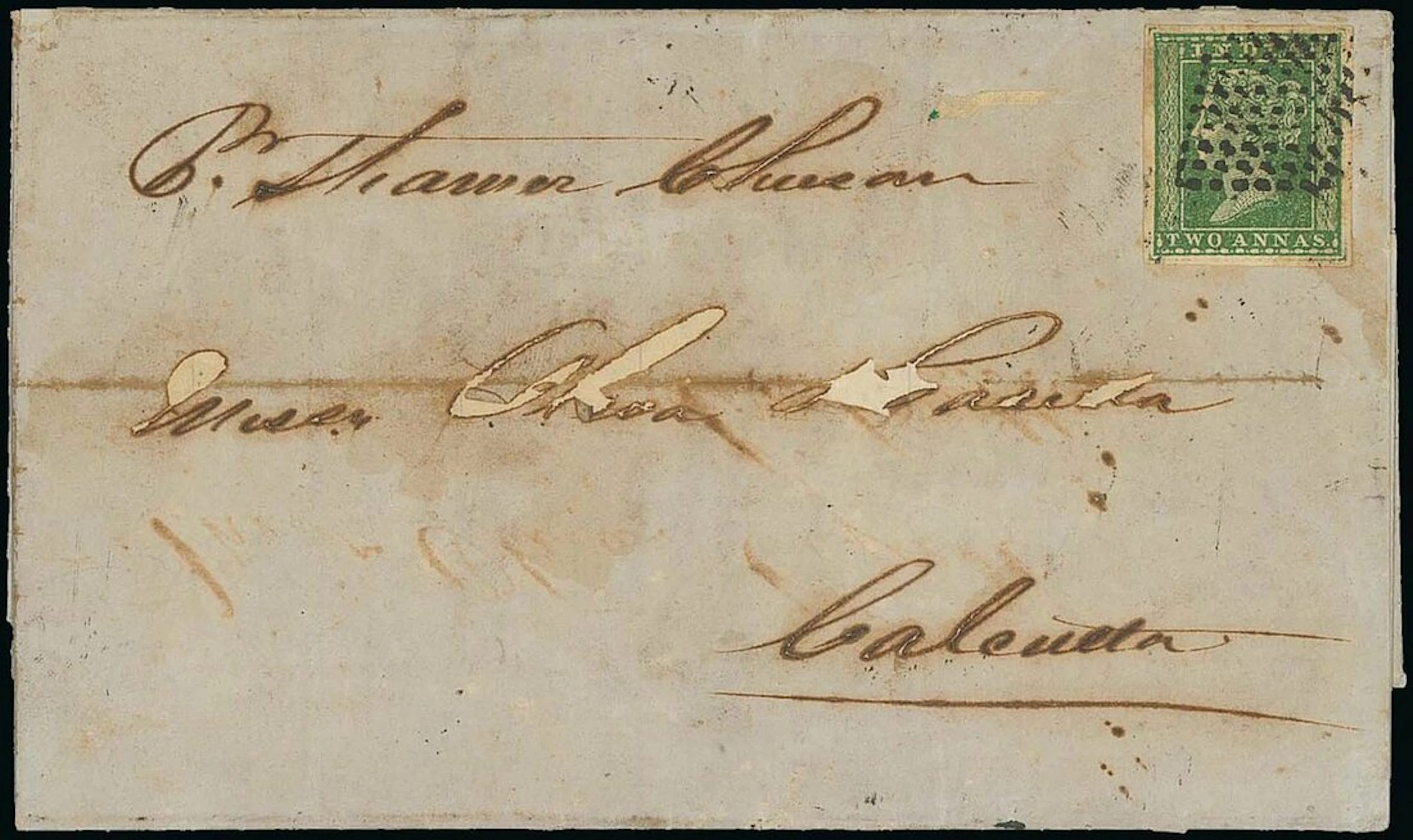 Malaya Straits Settlements India used in Straits Settlements 1854