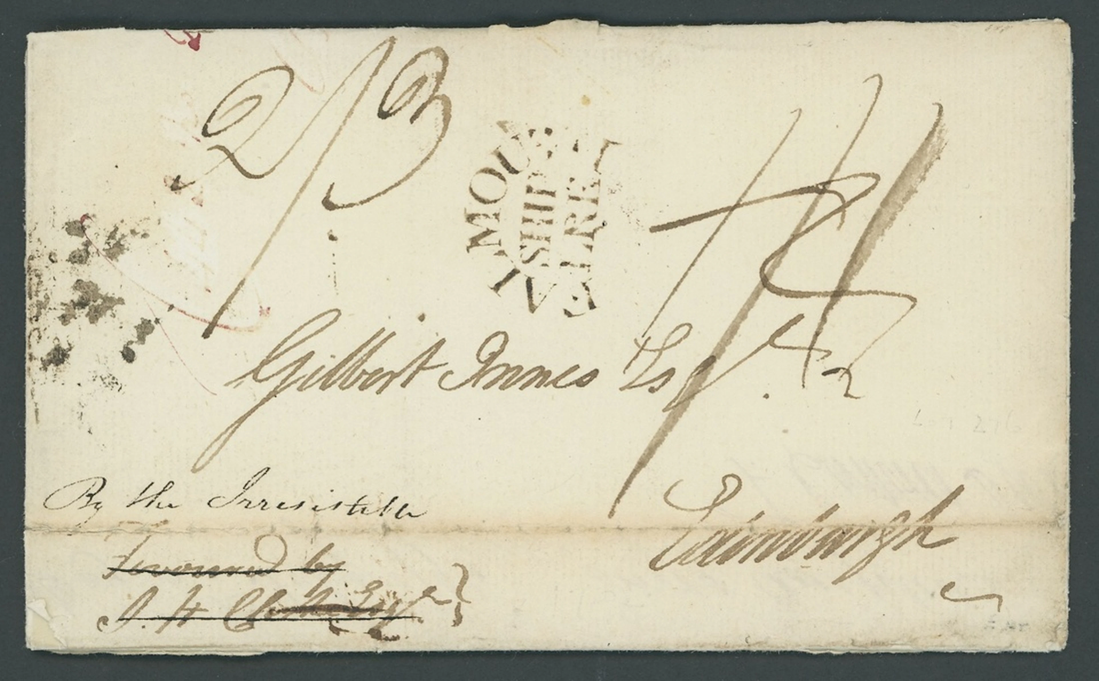 Jamaica Early Letters and Handstamps 1794 (25 July) entire to Edinburgh