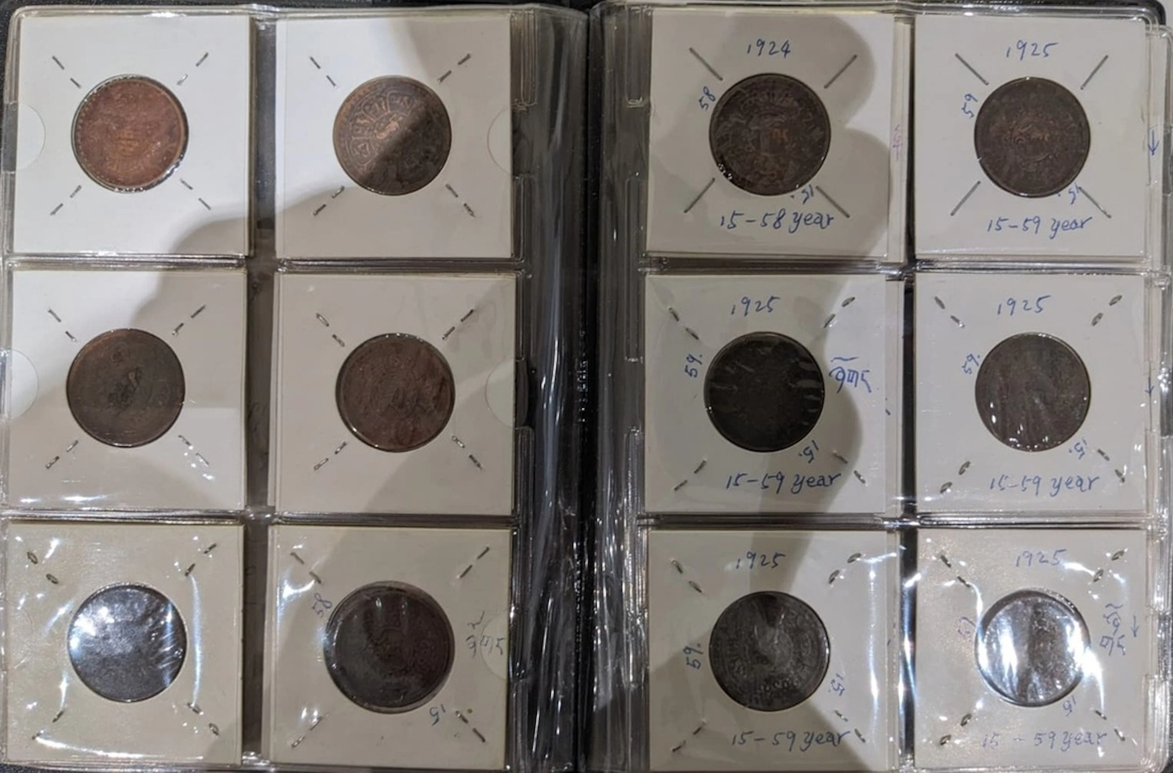 China, Tibet, a album of 60x copper sho, 1918-1928 and 1935-1938, including: