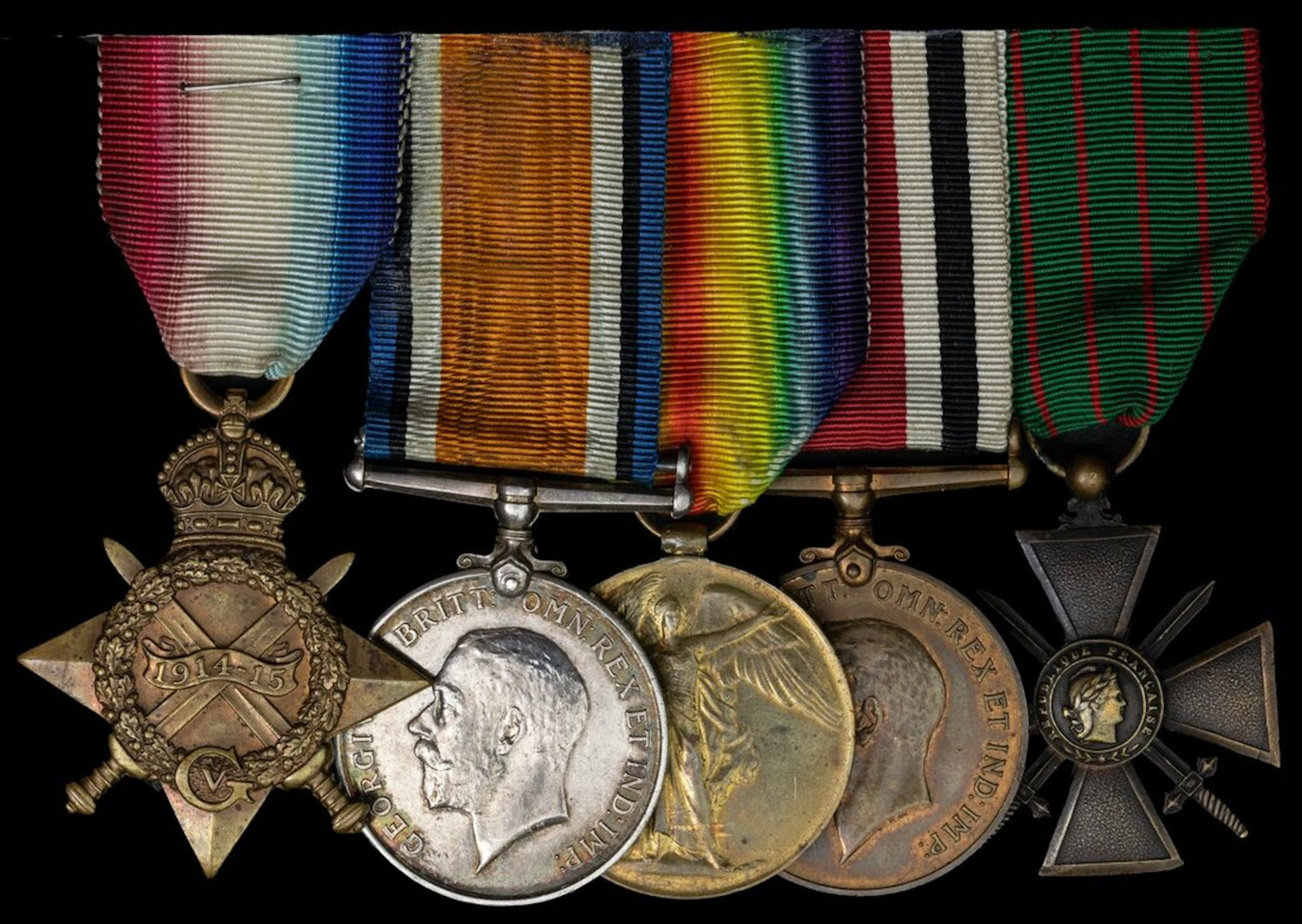 Five: Master at Arms C. Blackman, Royal Navy, who saw action at the