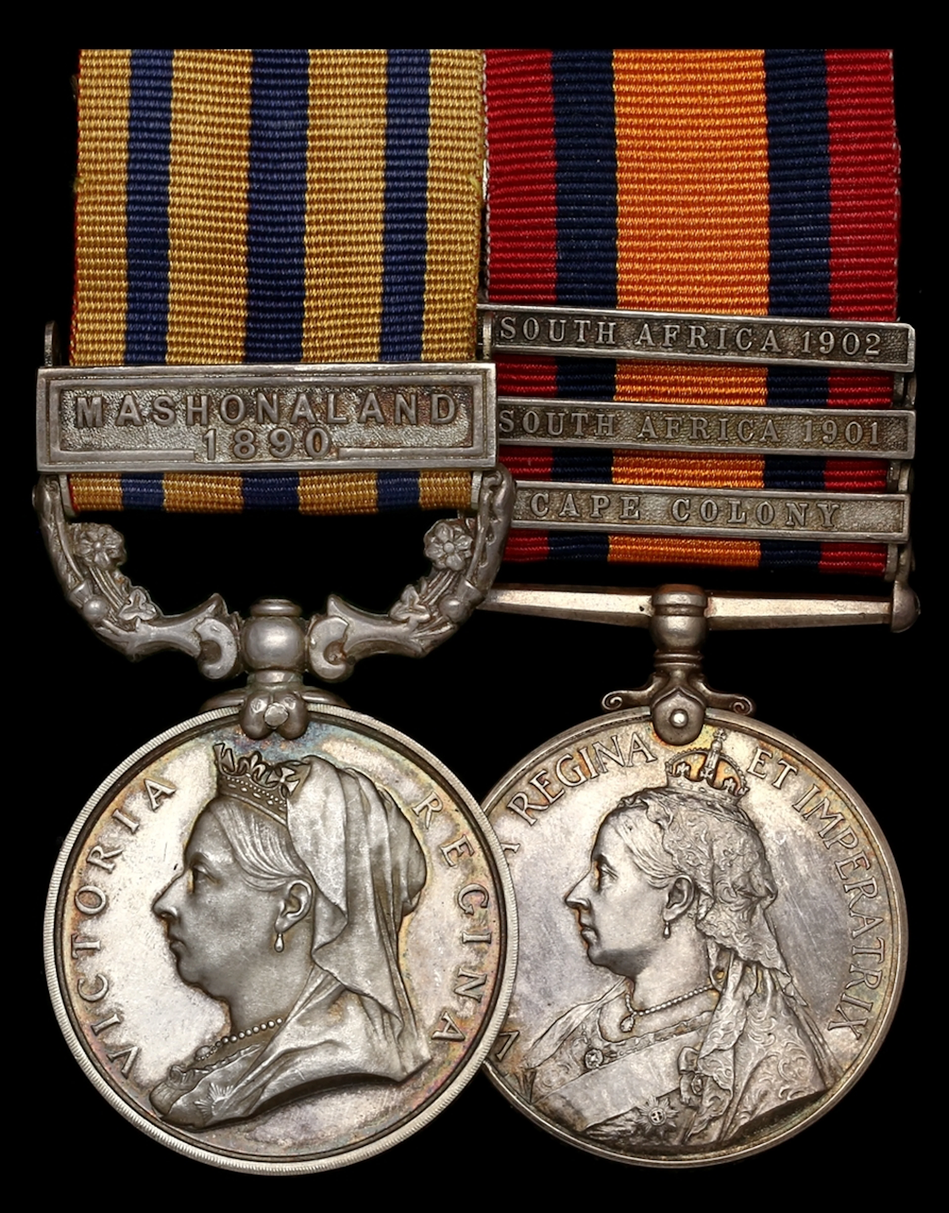 The well-documented pair awarded to Sergeant F. Everitt, Cape Colonial