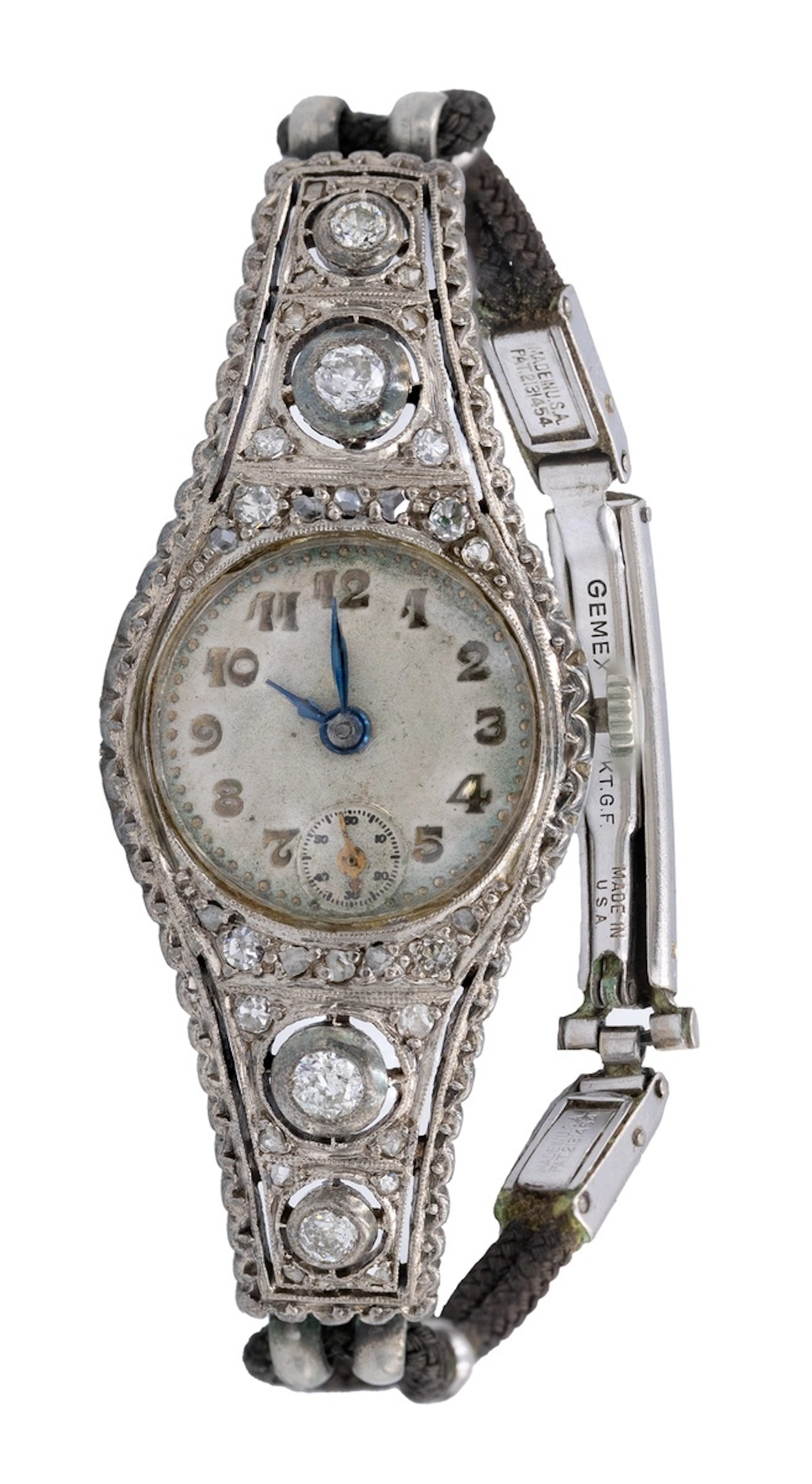 Art Deco Diamond Wrist Watch (c.1920–1935), a Swiss-made mechanical