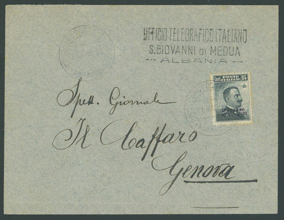 Wartime Transitional Period (1914-1920) Italian Post Offices San Giovanni