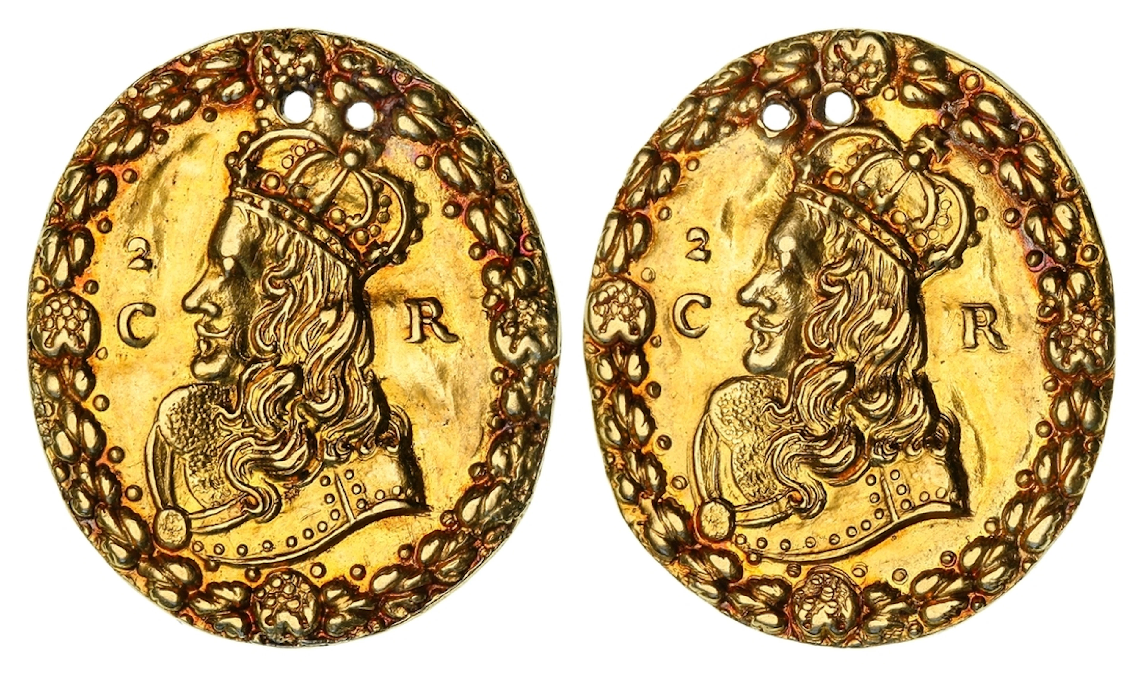 SIR FRANCIS WINNINGTON'S ROYAL GOLD BADGE FROM THE REIGN OF CHARLES II