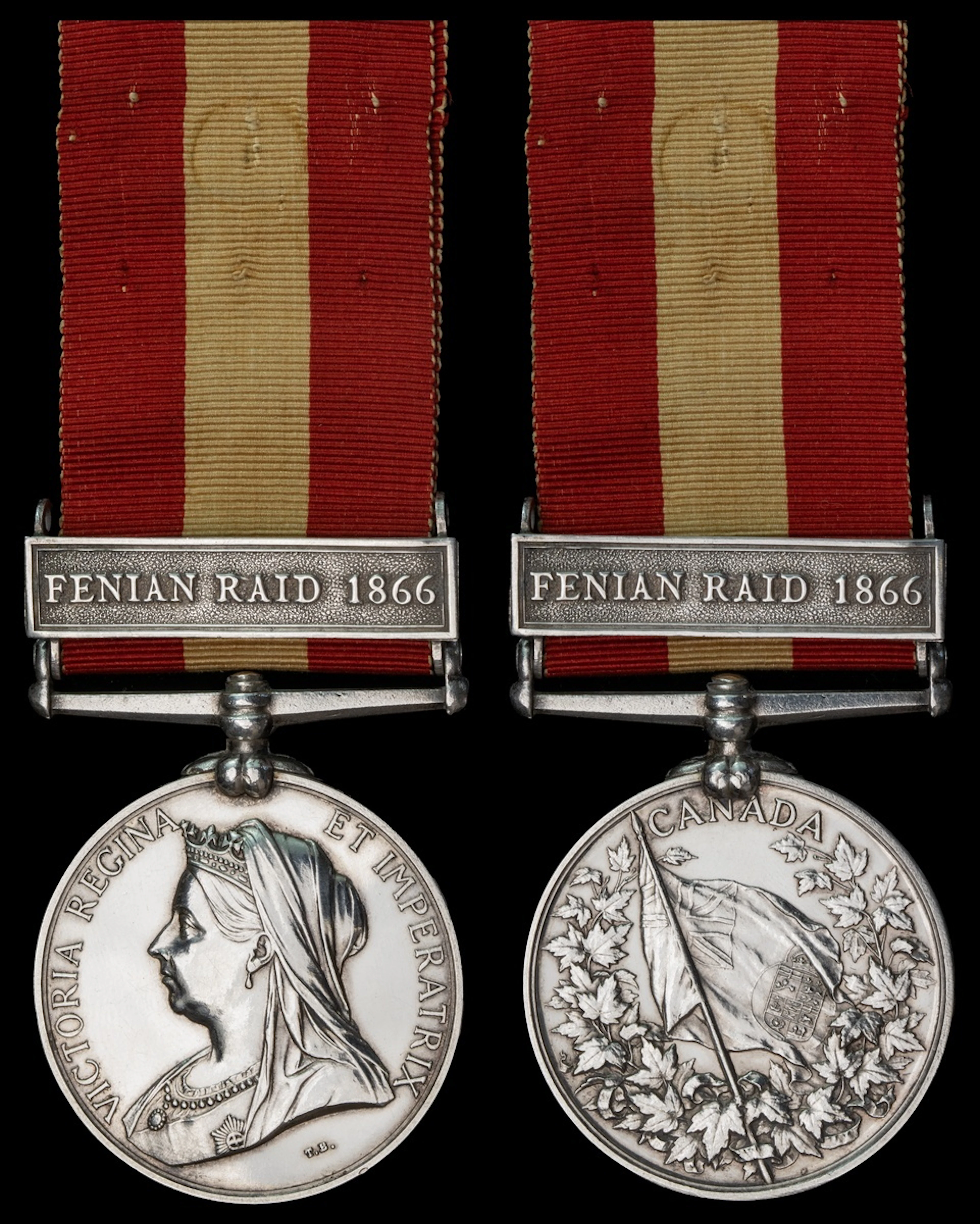 Canada General Service 1866-70, 1 clasp, Fenian Raid 1866 (1151 Pte.