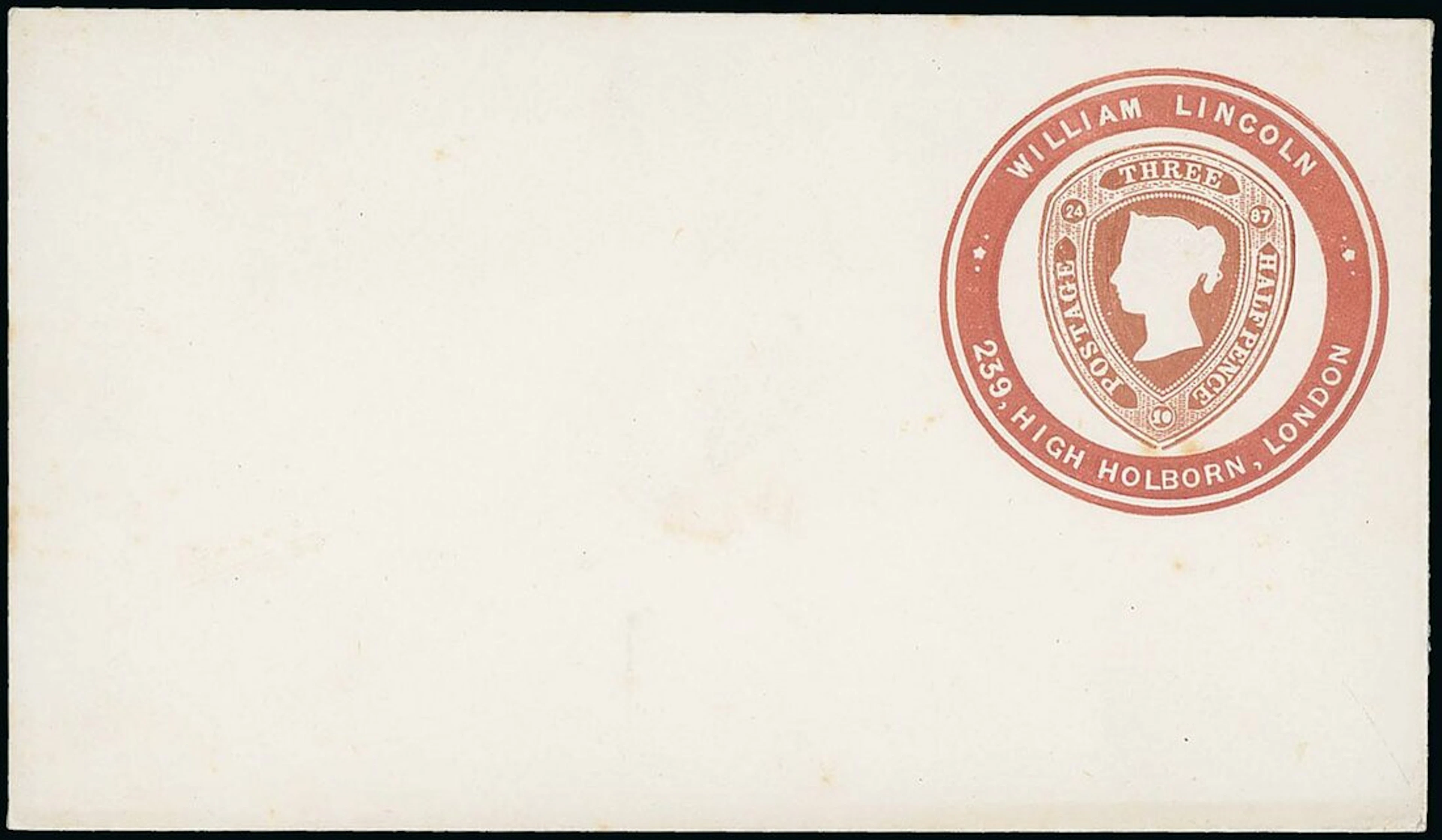 Great Britain Postal Stationery Advertising Rings Private Issues William