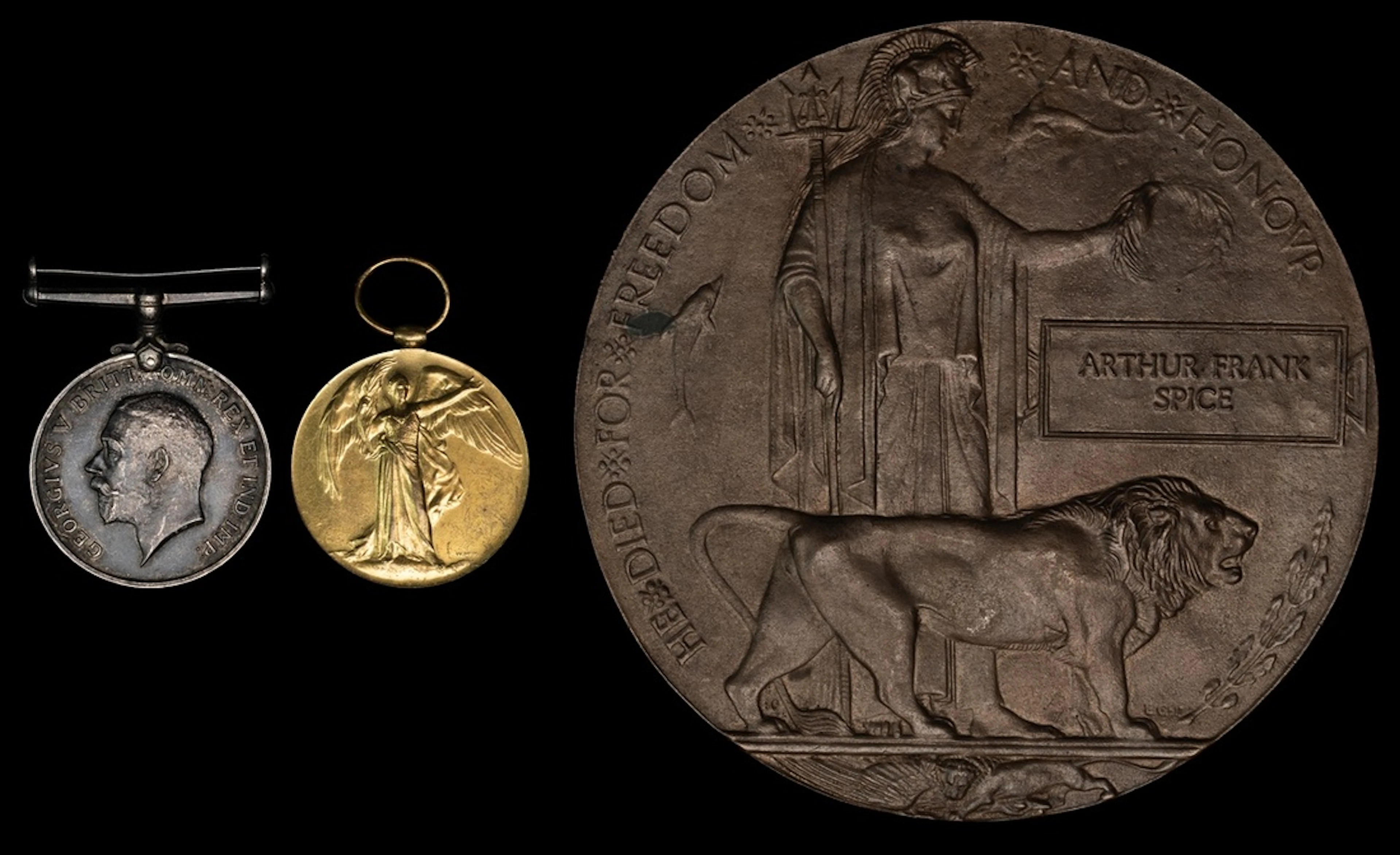 Three: Private A. F. Spice, Royal Berkshire Regiment, who was killed