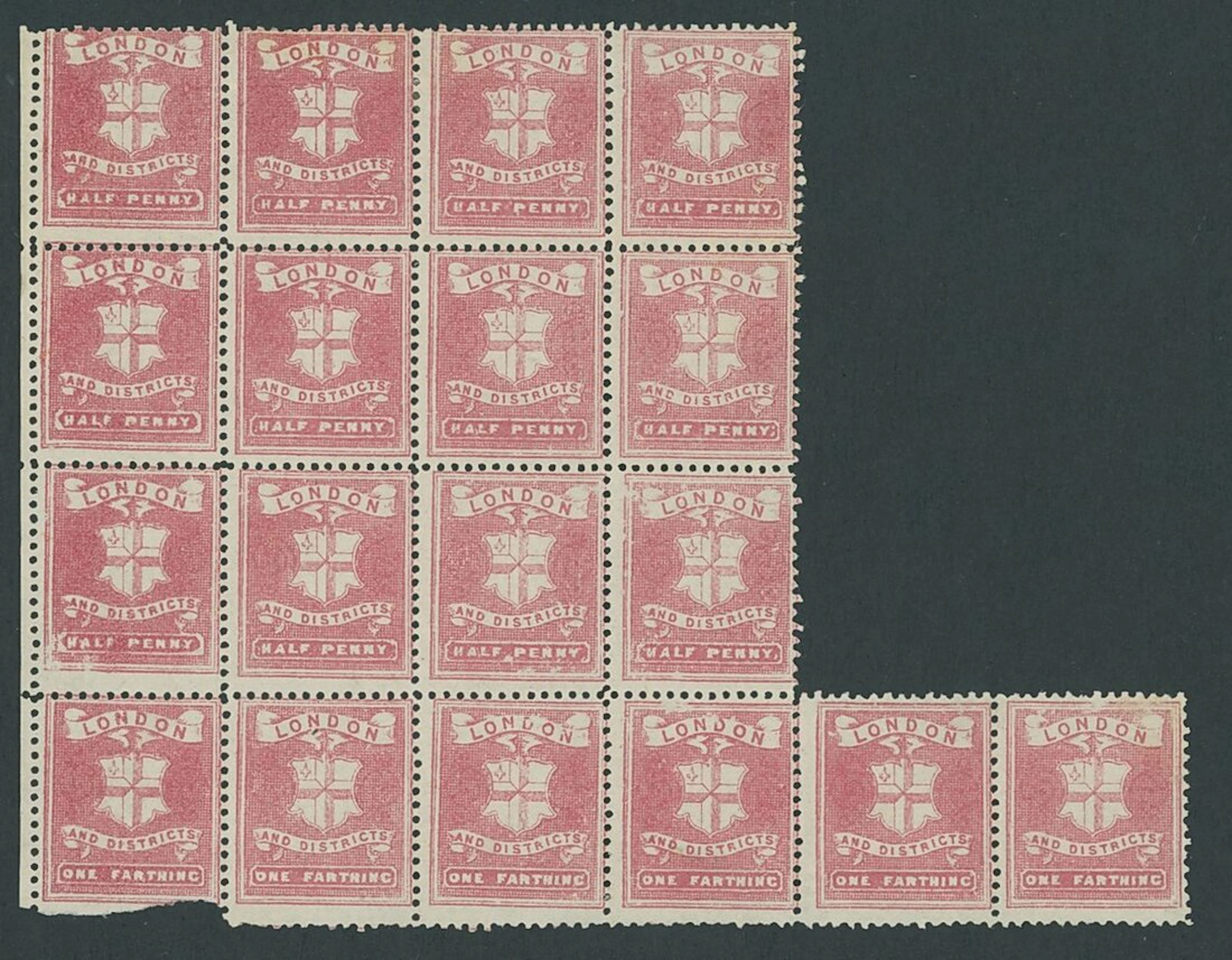 Great Britain Circular Delivery Companies 1866-68 a mint collection