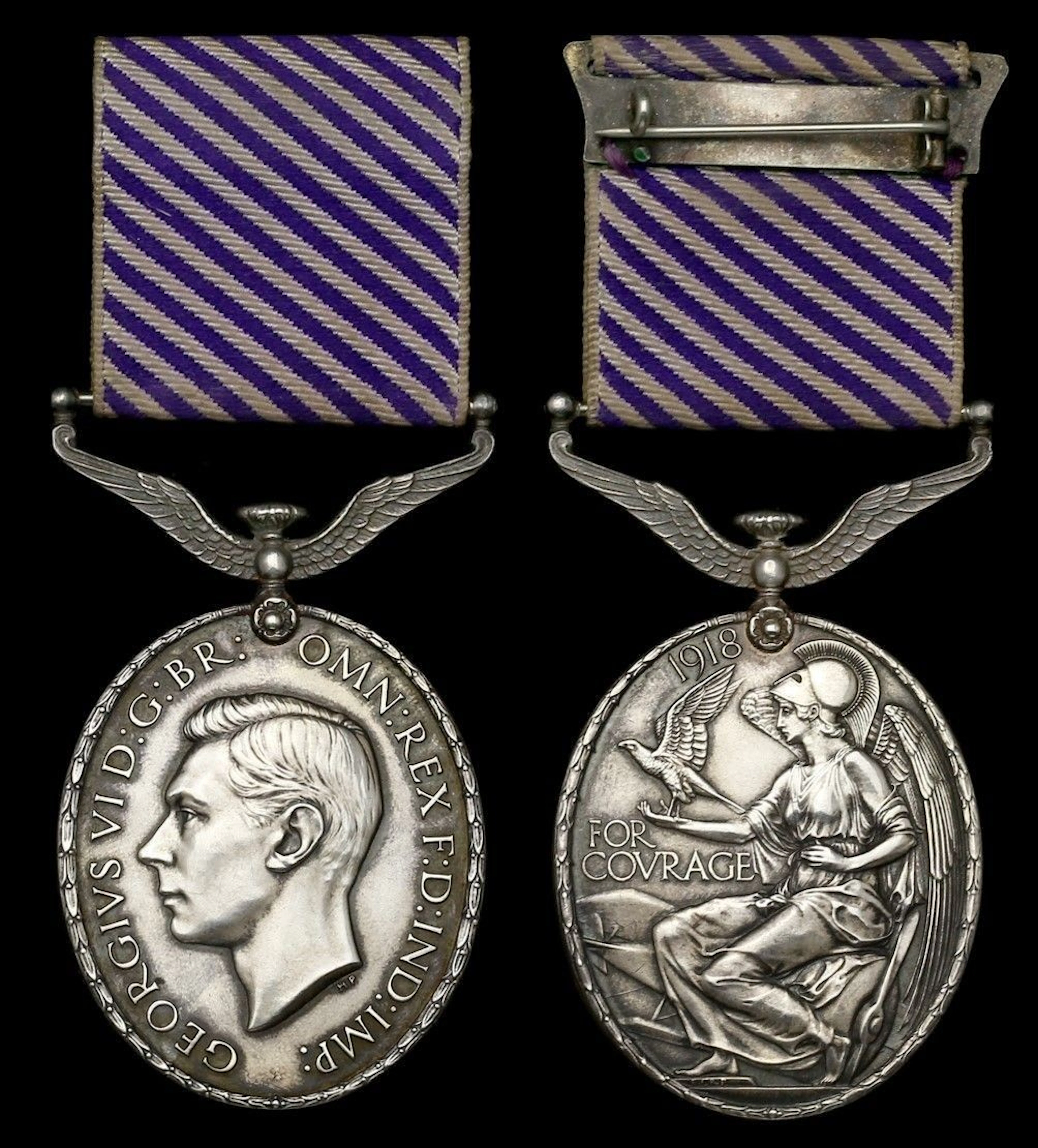 The superb posthumous 'Malta 1941' D.F.M. awarded to Sergeant C. Clark
