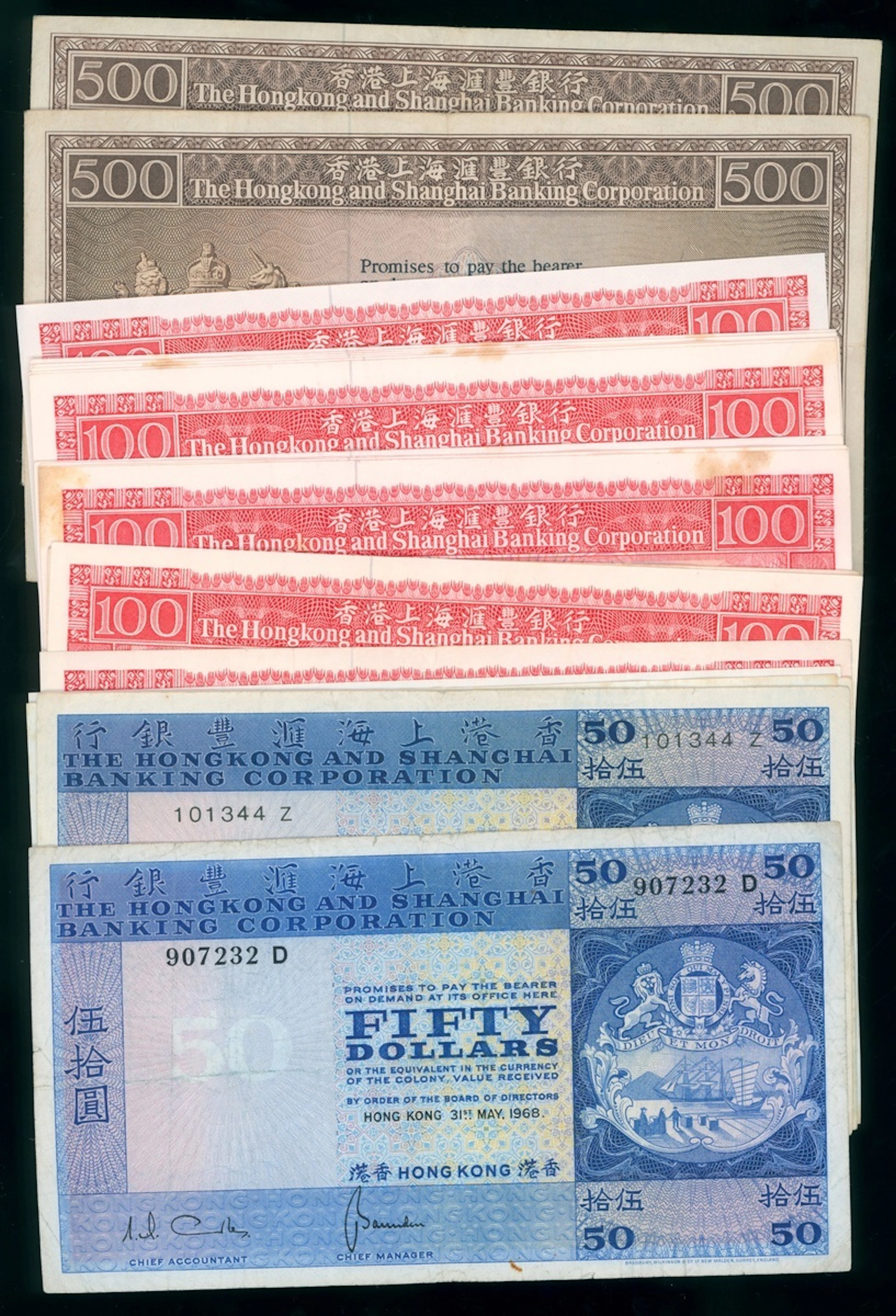 HongKong & Shanghai Banking Corporation, a group of 22x, 1968-83