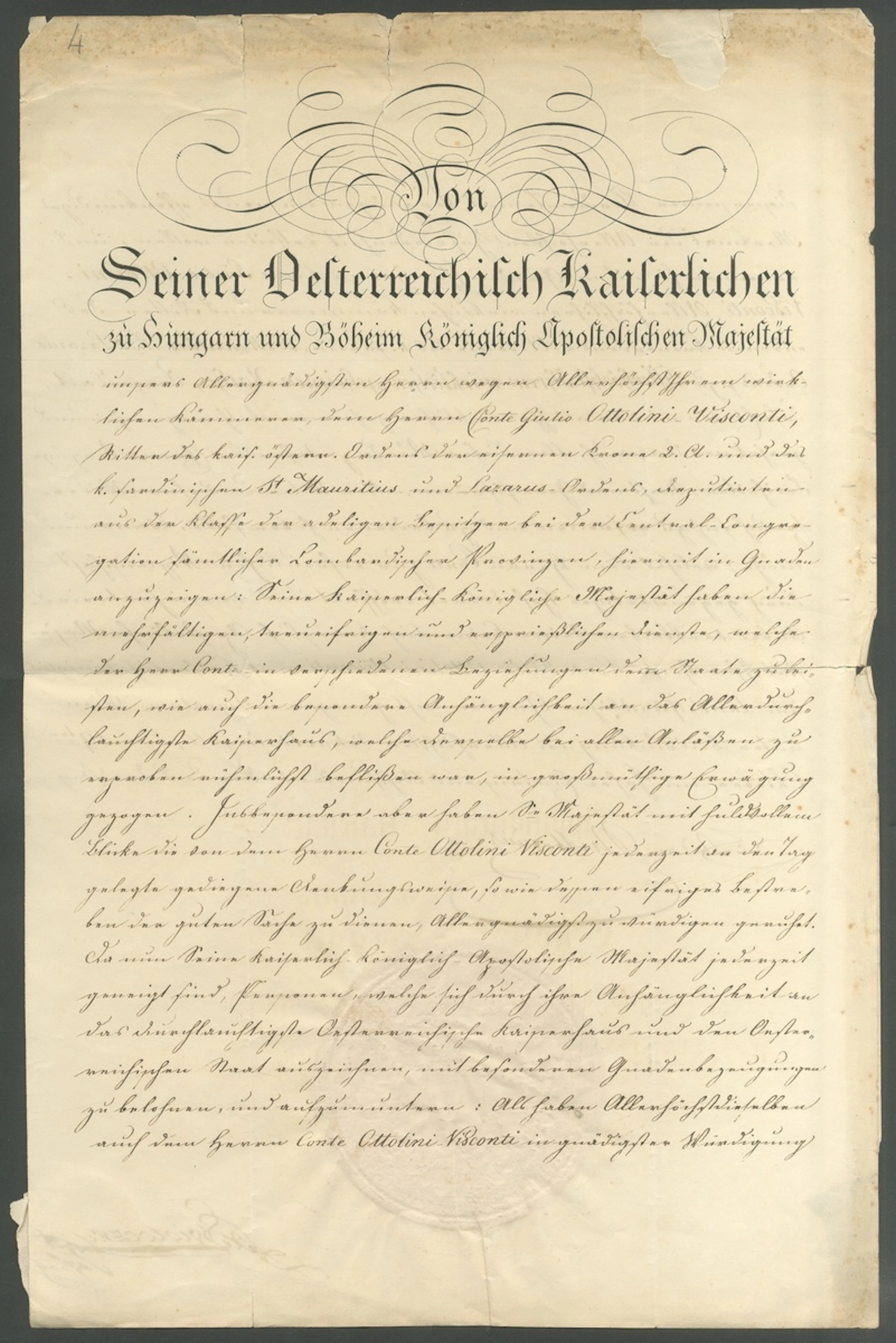Austria Klemens Wenzel Von Metternich (1773-1859) 1835 (19 October)