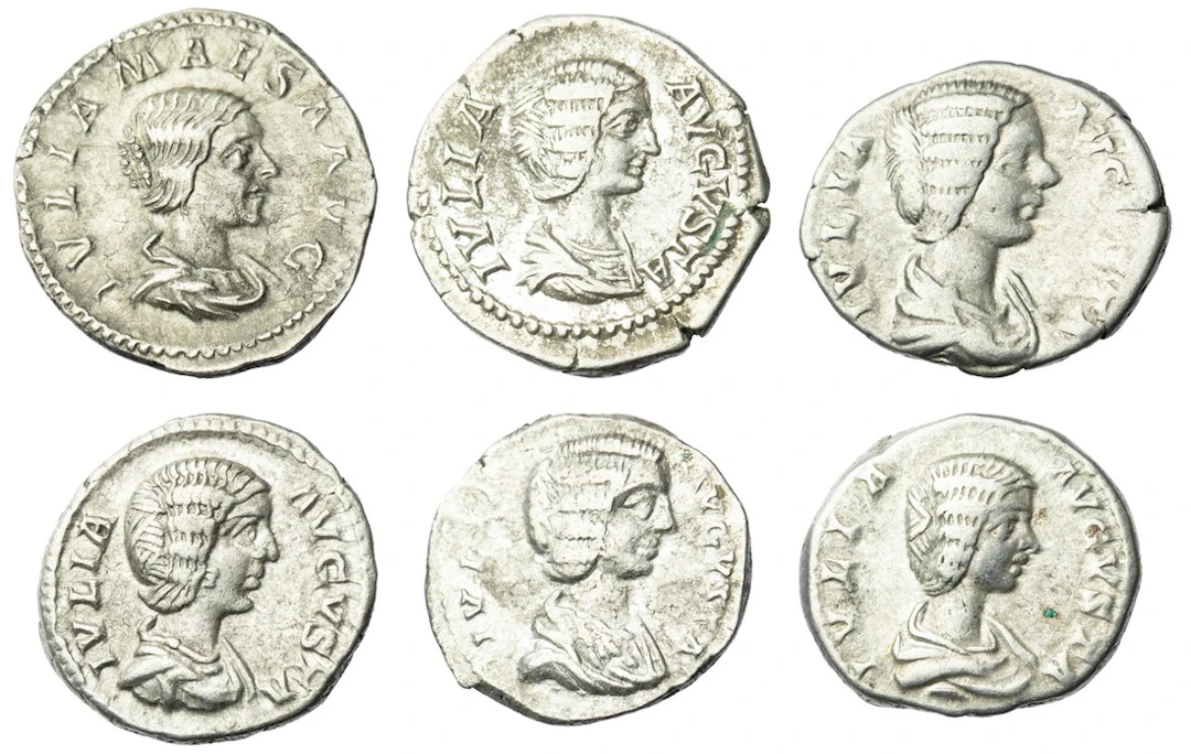Roman Empire, a Selection of AR Denarii (6): i) Julia Domna, wife