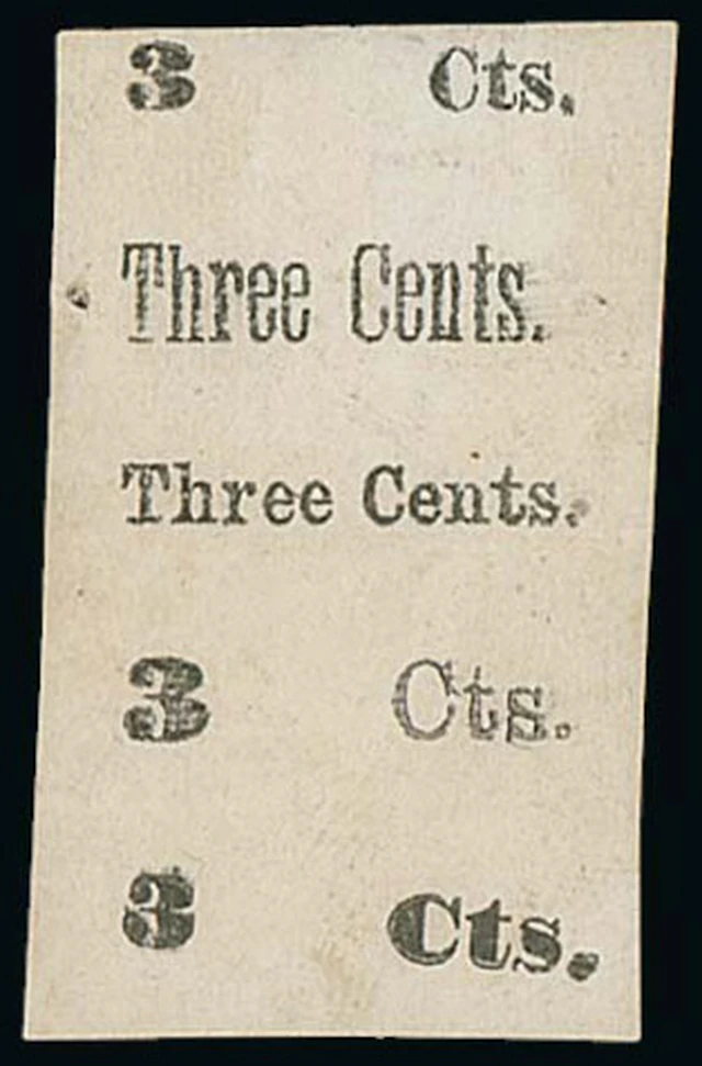Sarawak 1918 Red Cross Essay A piece showing five different 3c. surcharges