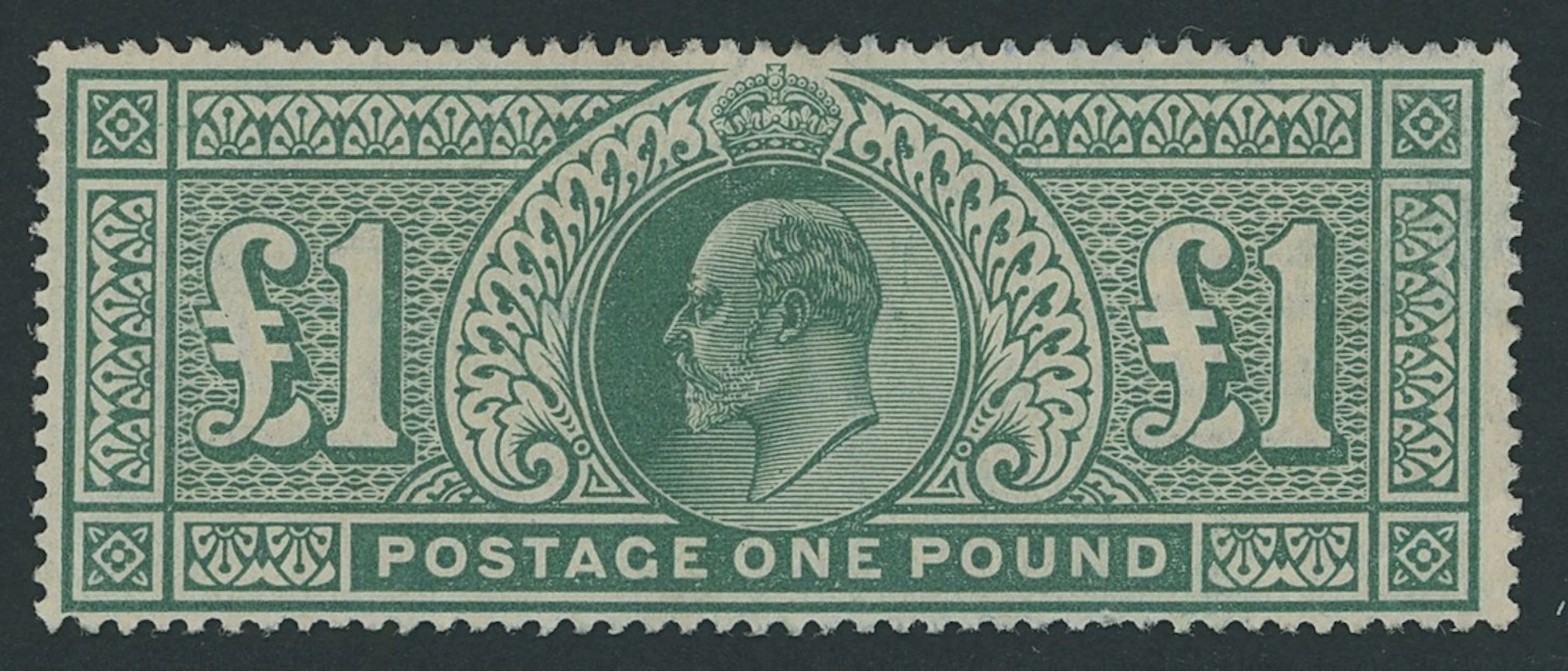 Great Britain King Edward VII 1902-10 De La Rue £1 dull blue-green