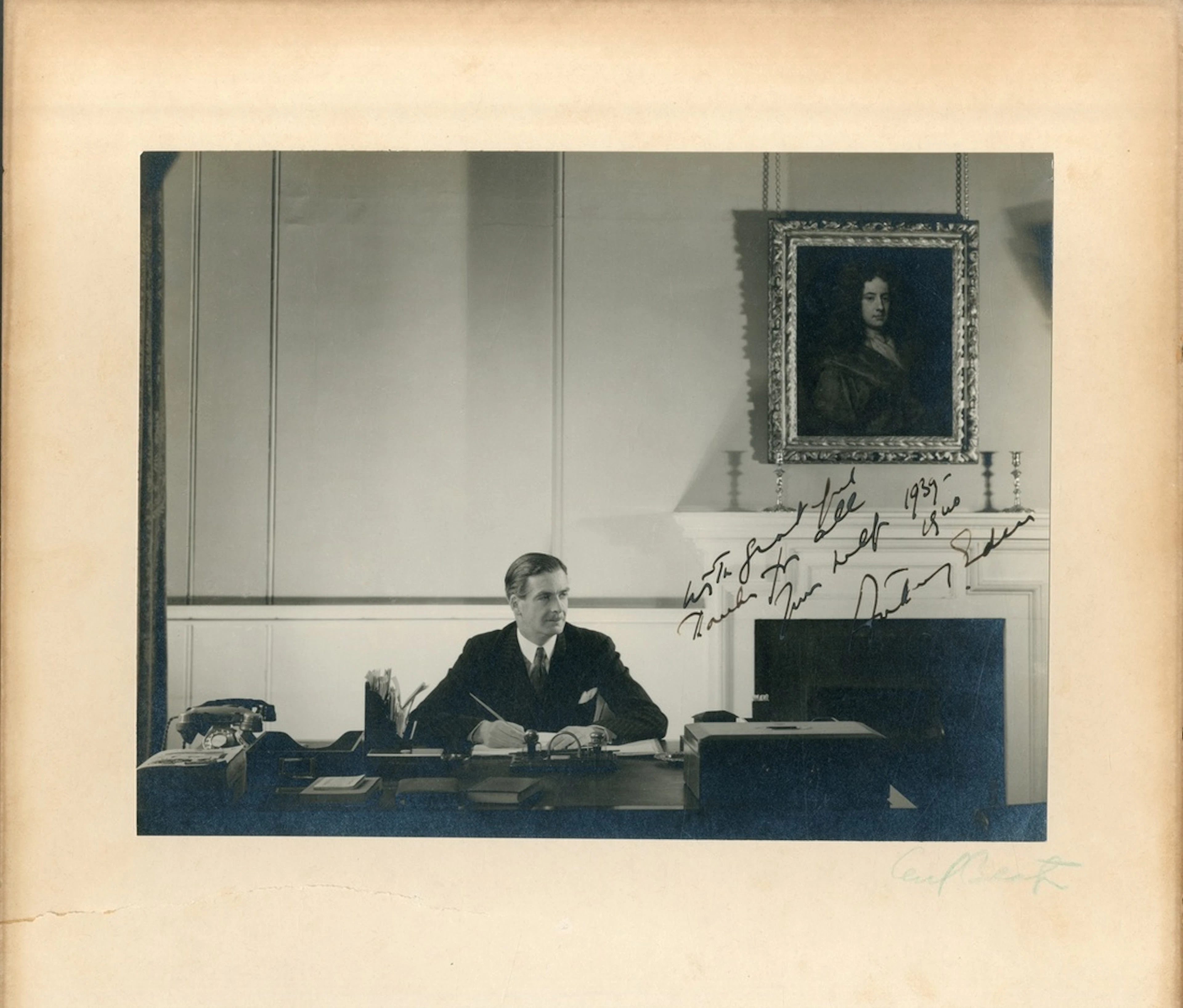 Great Britain Prime Ministers Sir Anthony Eden (1897-1977) 1943 Formal