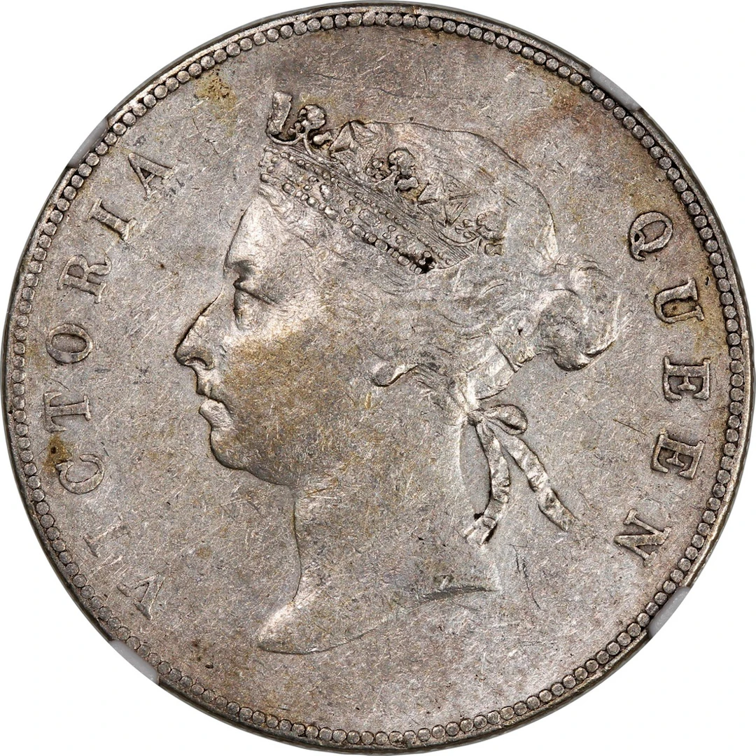 Hong Kong, Victoria, [NGC XF Details] silver 50 cents, 1893