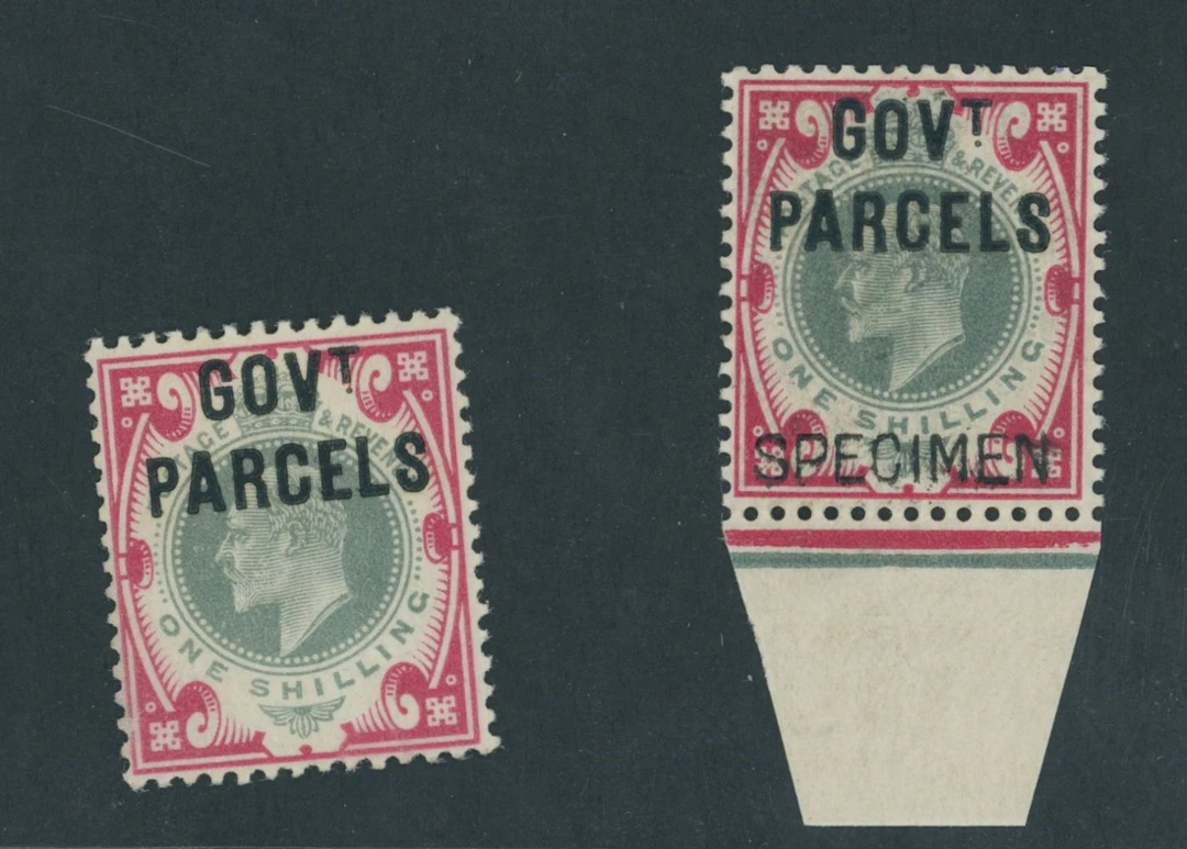 Great Britain Officials Government Parcels 1902 1/- dull green and