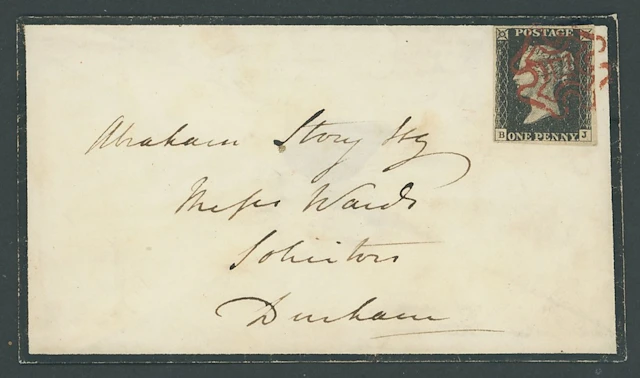 Great Britain 1840 One Penny Black Plate 6 BJ, good to very large