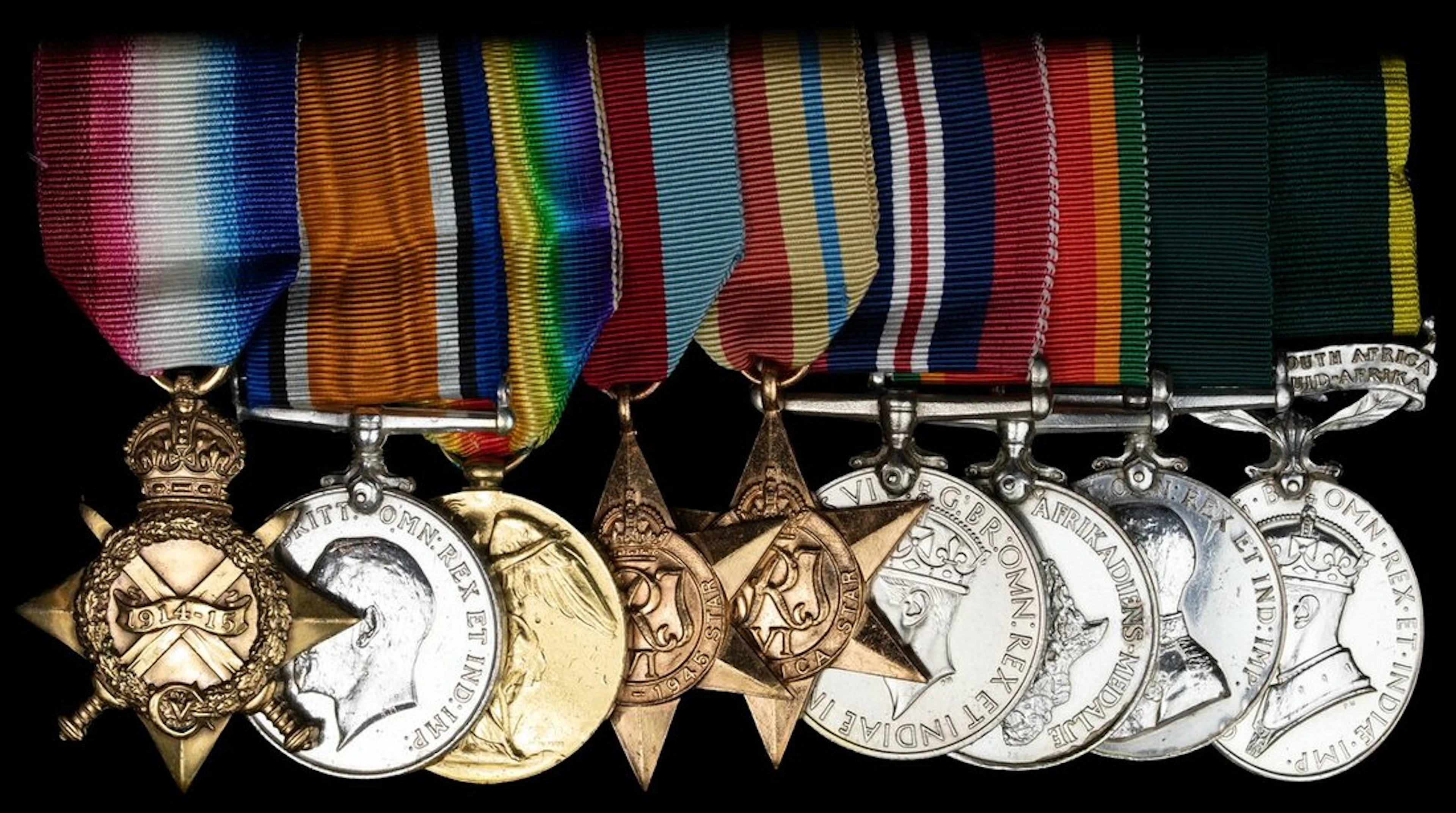 Nine: Staff Sergeant E. L. Oates, Natal Carbineers 1914-15 Star (Pte.