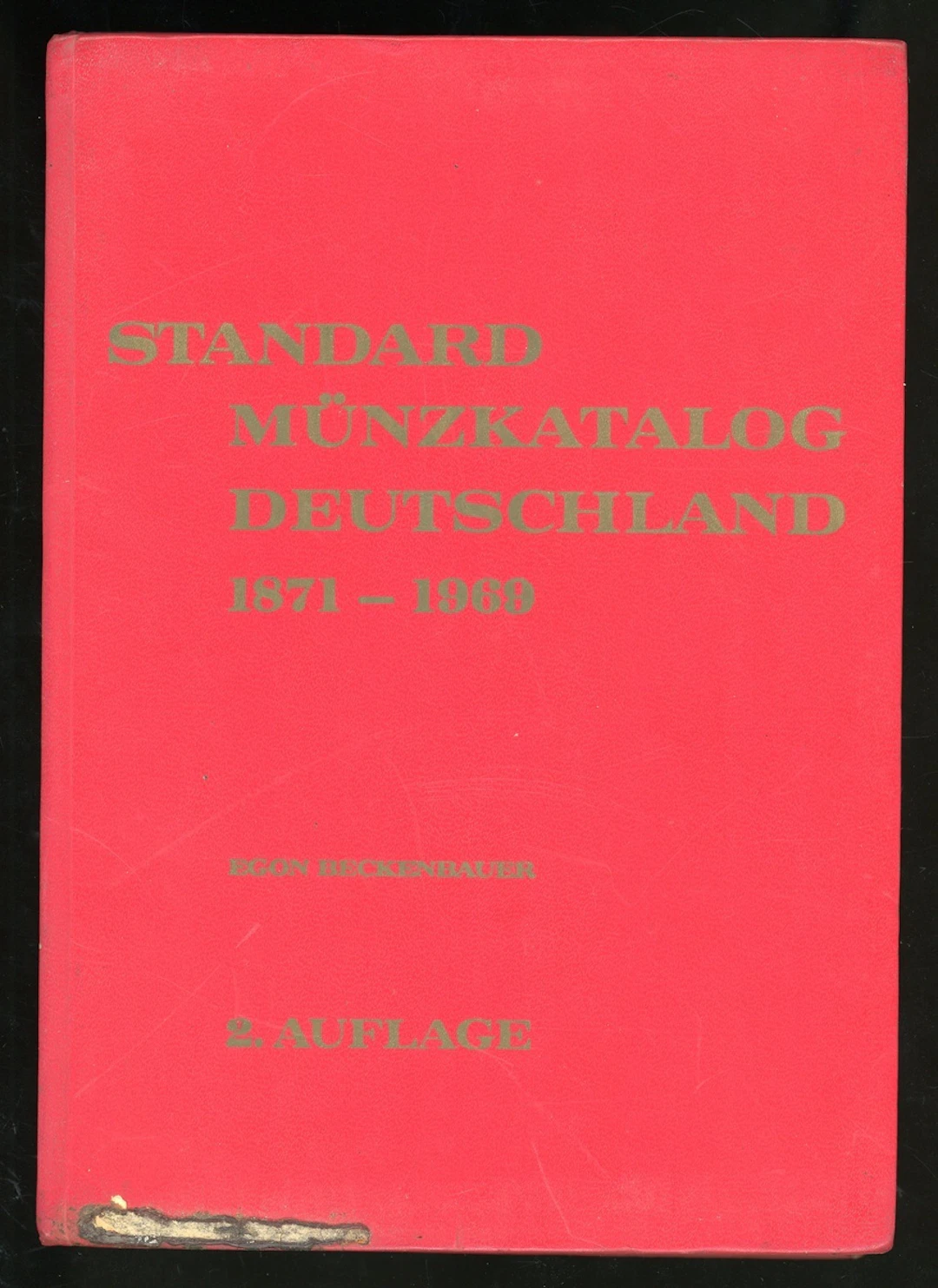 Literature, Standard Munzkatalog Deutschland, 1871-1969, by Egon Beckennbauer