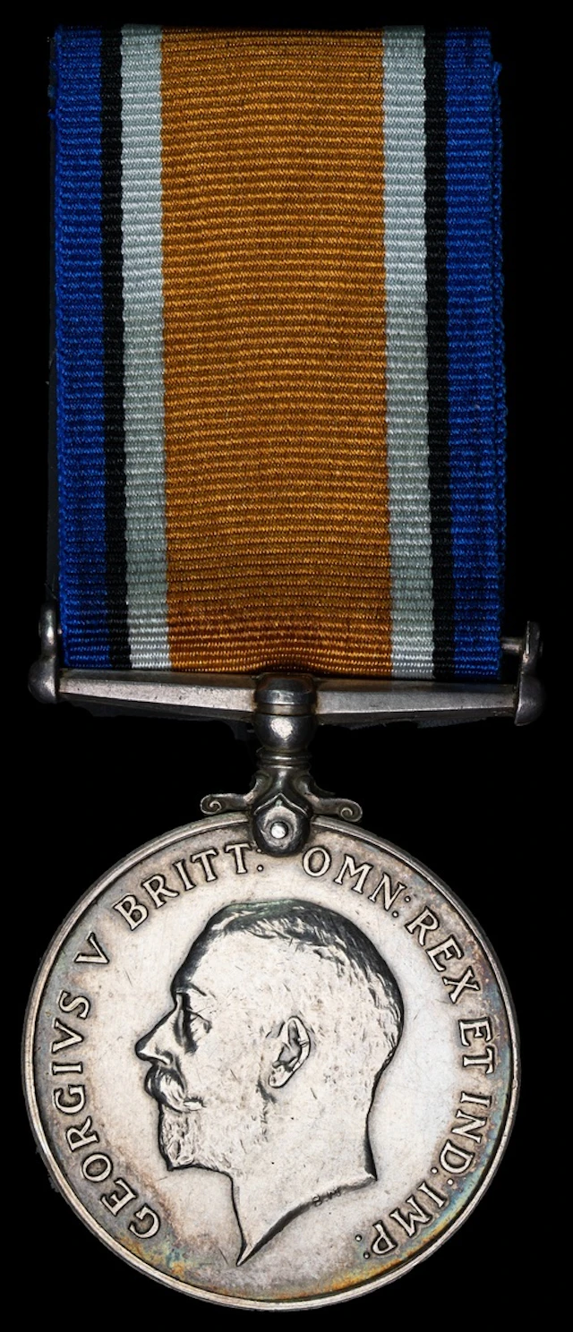 The British War Medal 1914-20 awarded to Engineer Lieutenant Commander
