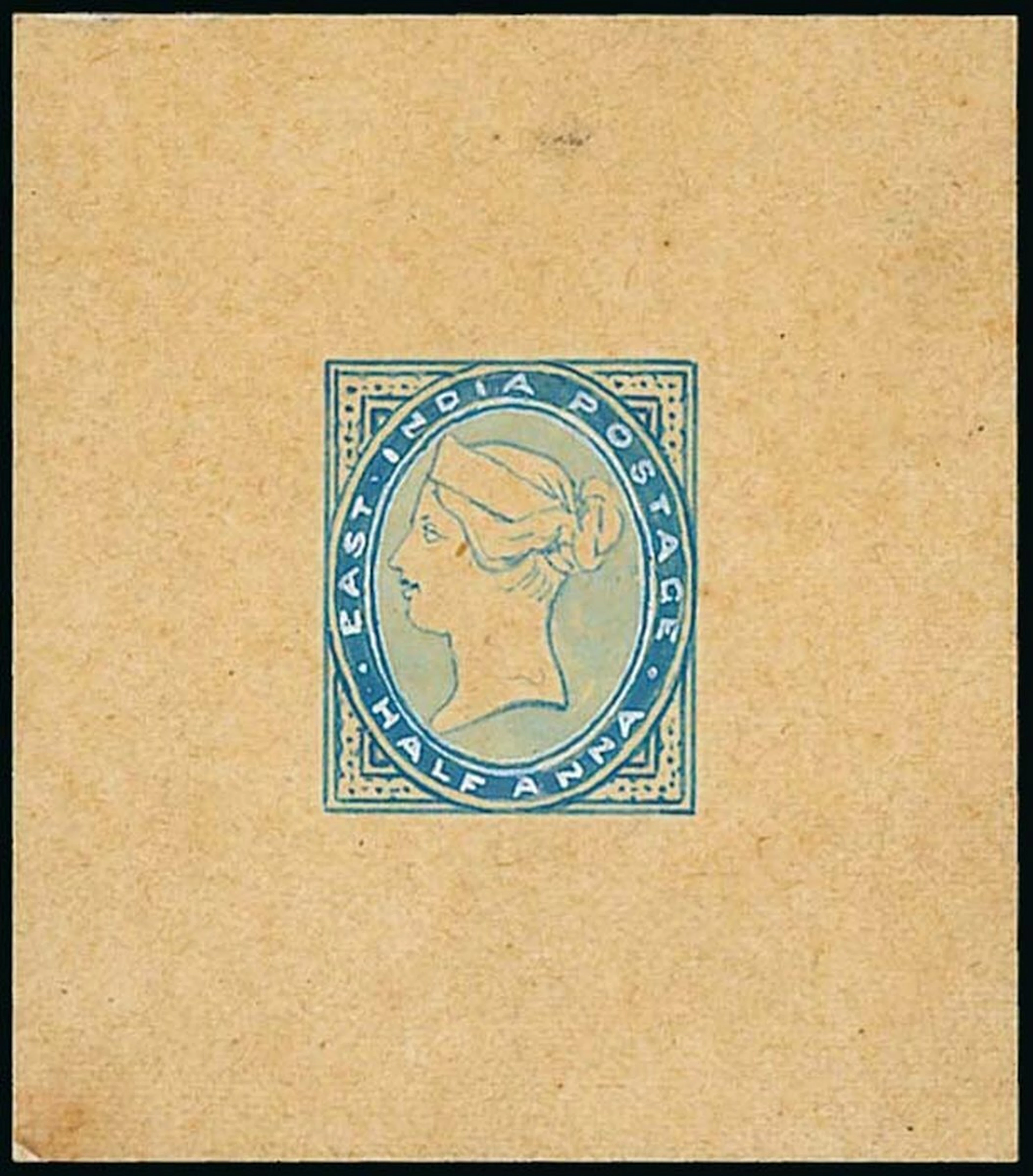 India Later Issues 1880 ½a. hand-painted essay inscribed "east india