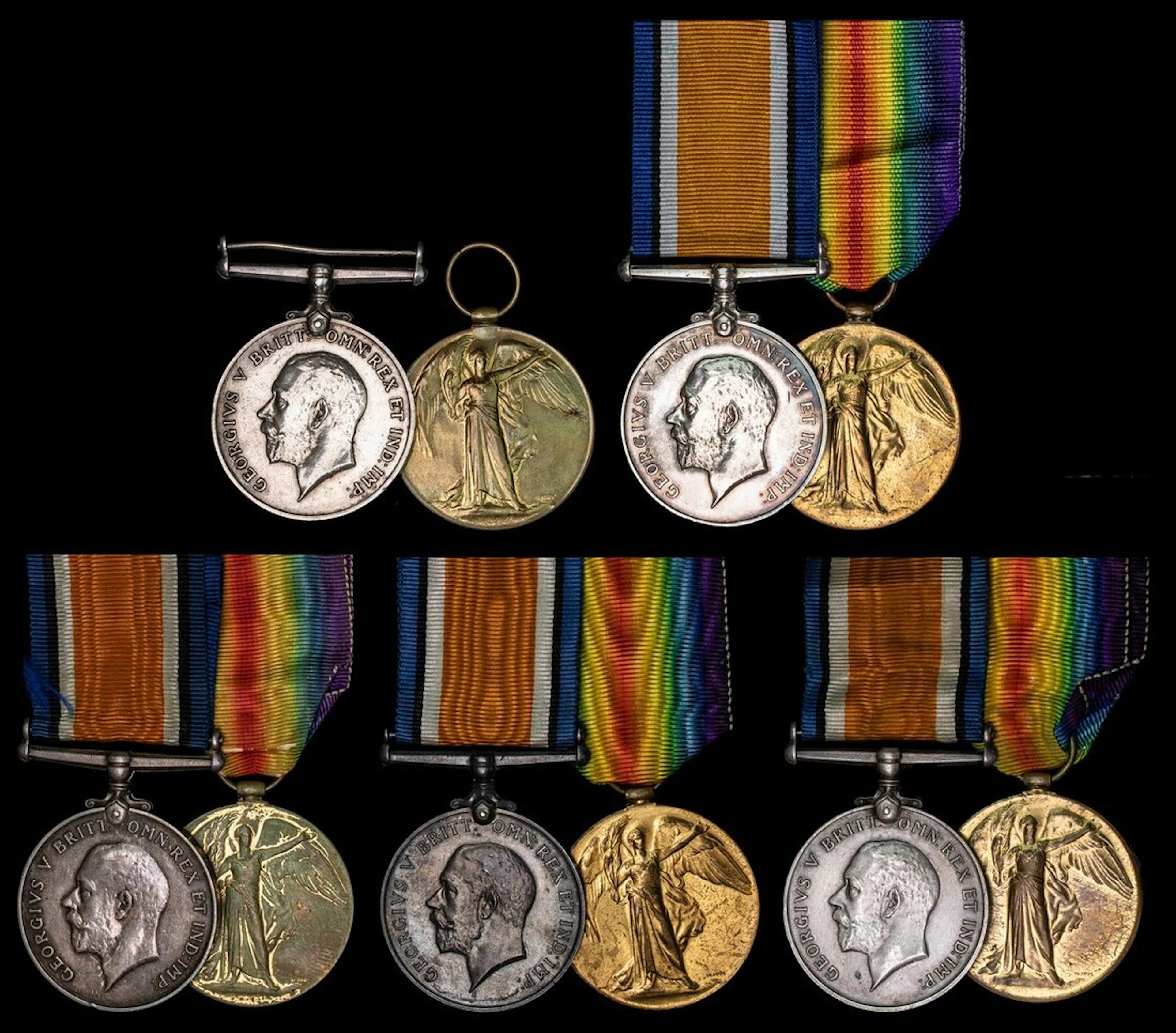 Pair: Private E. Collier, Royal Air Force British War and Victory