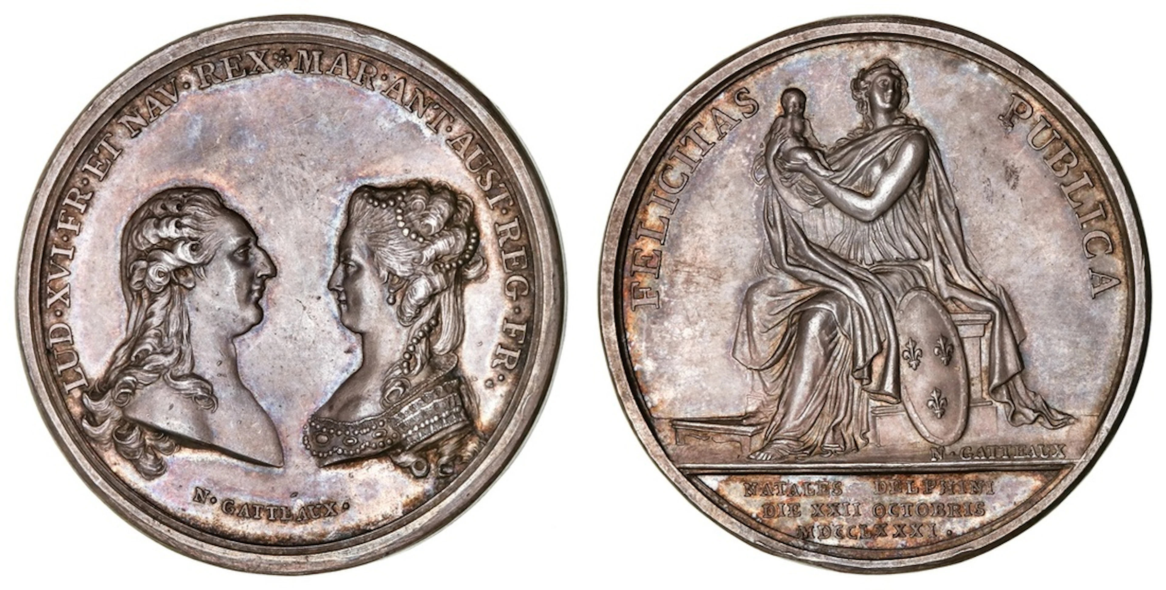 NGC MS62 | France, Birth of the Dauphin Louis-Joseph, AR Medal, 1781